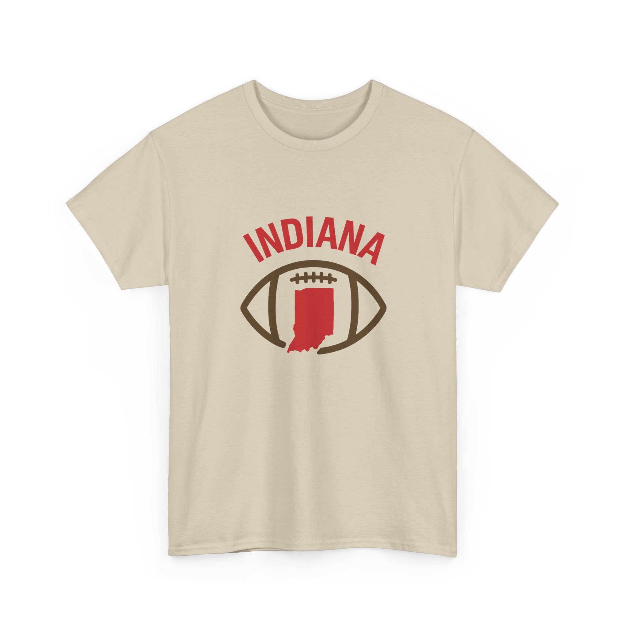 Indiana Football T-Shirt — State Map & Football Graphic Tee
