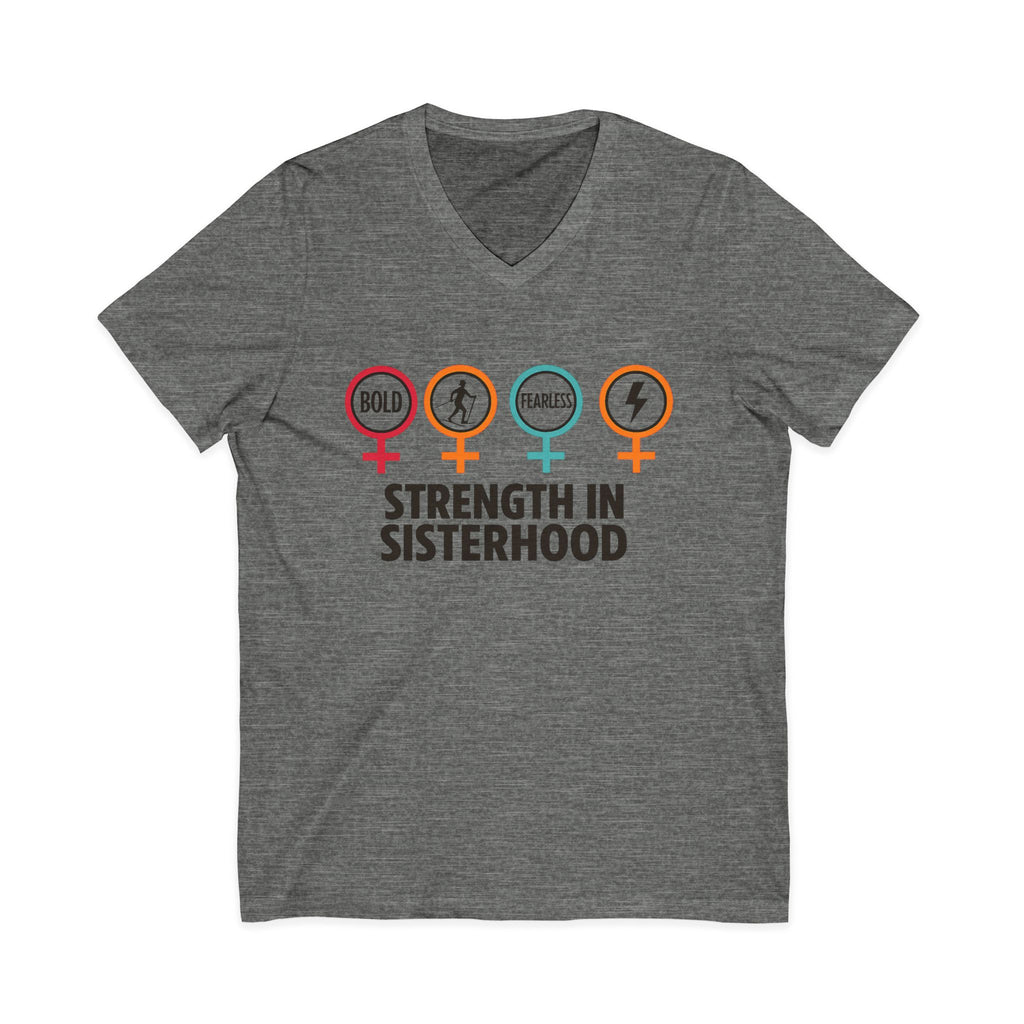 Empowering Sisterhood V-Neck Tee