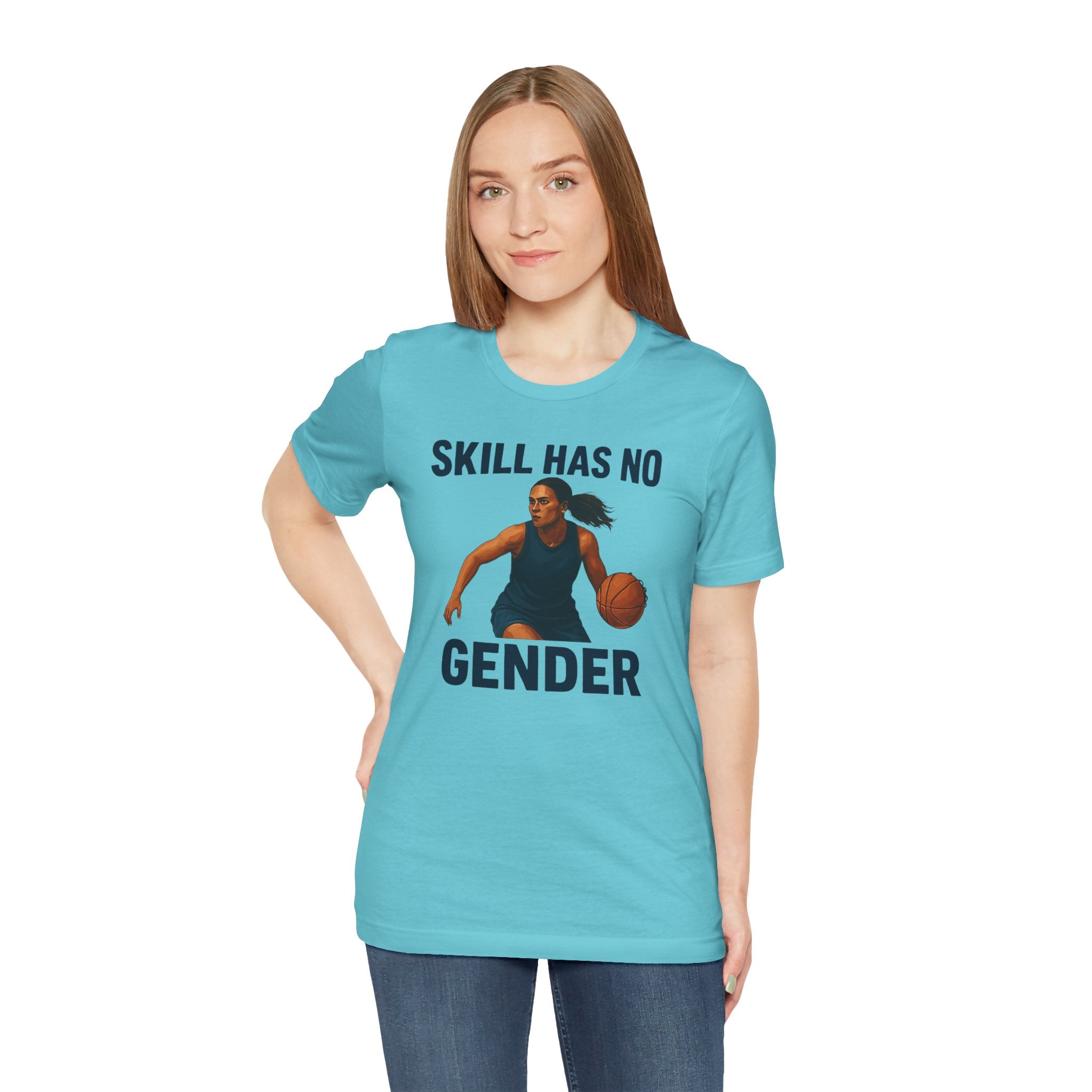 Empowering Basketball Tee - Skill Has No Gender