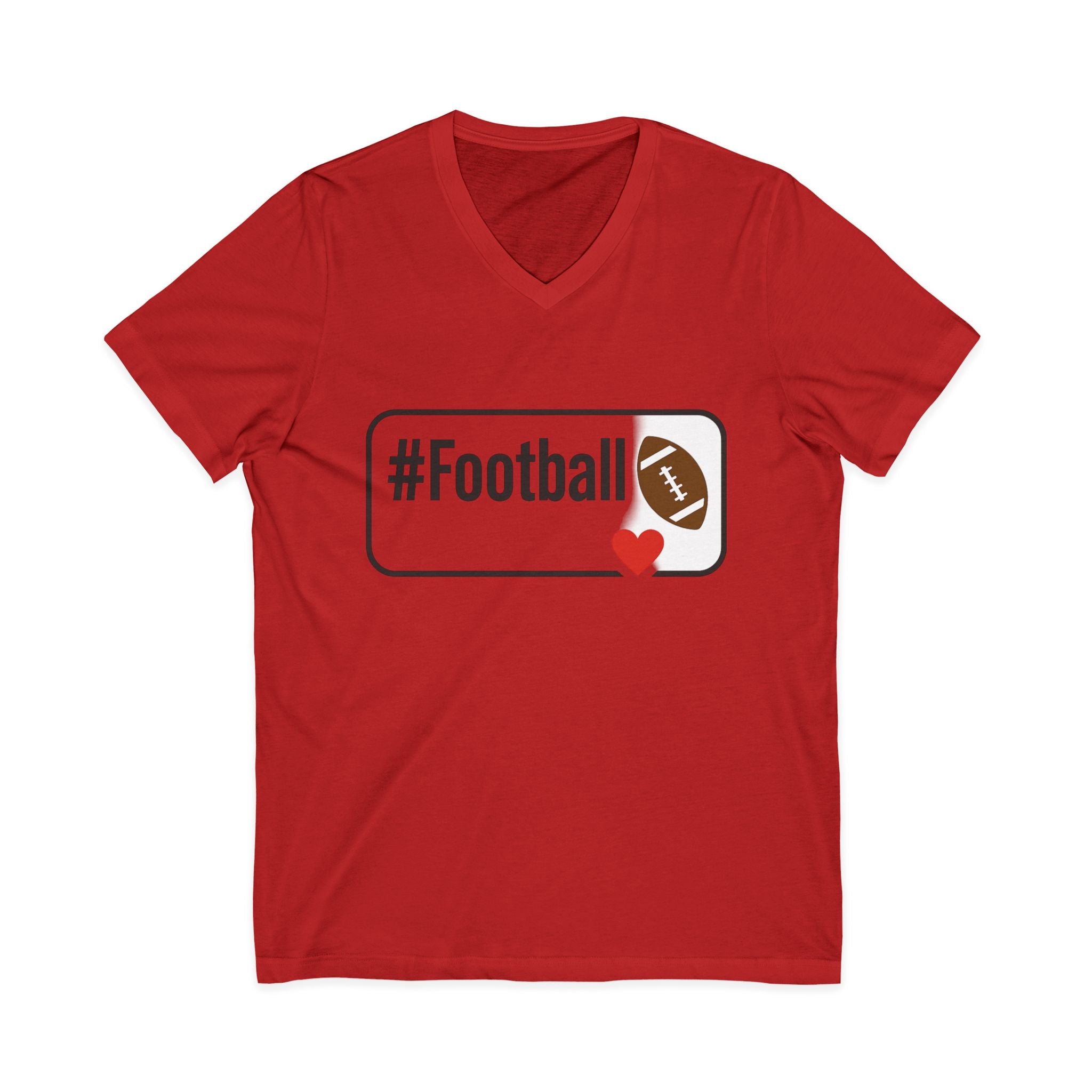 Football Love V-Neck Tee