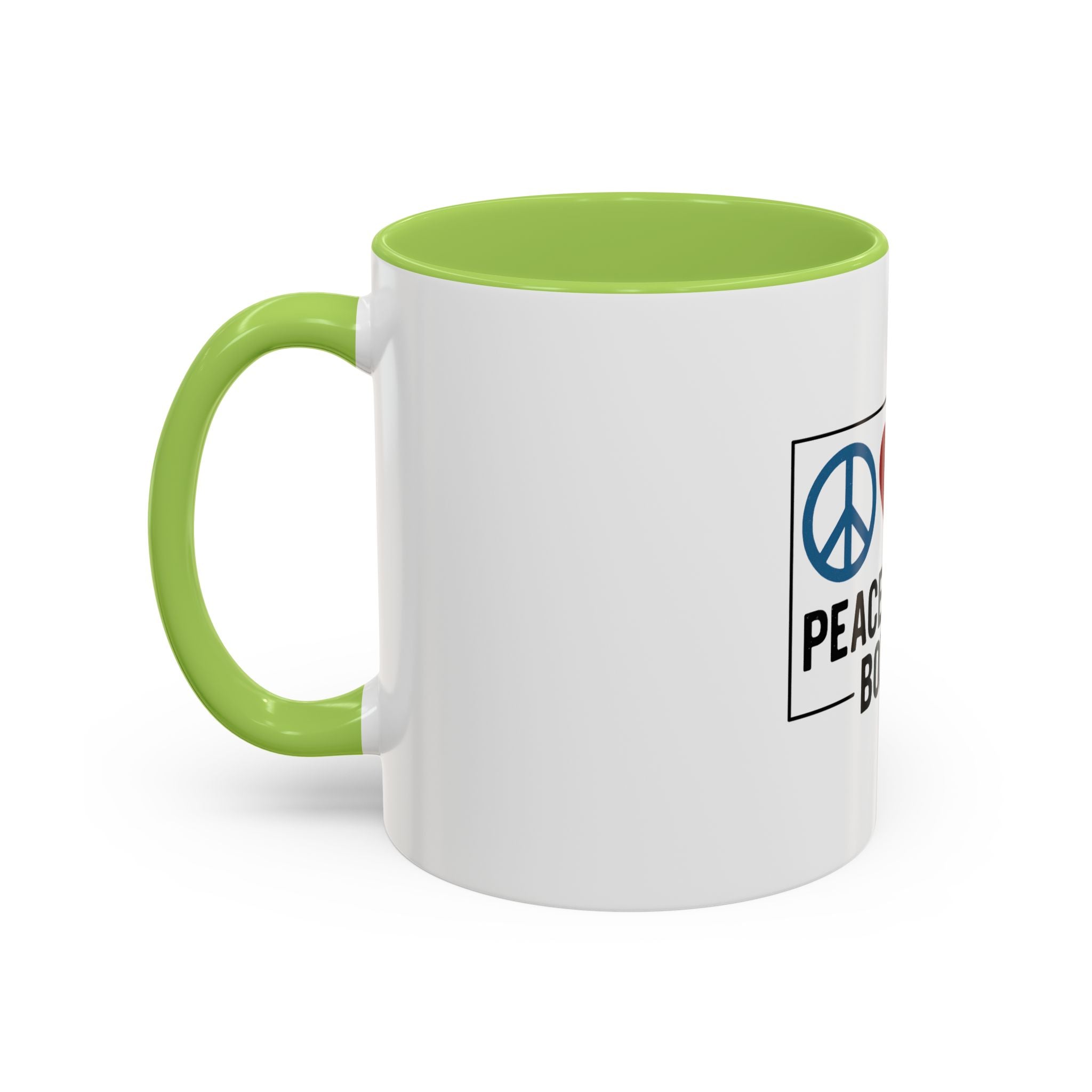 Peace Love & Boxing Mug | Accent Coffee Mug
