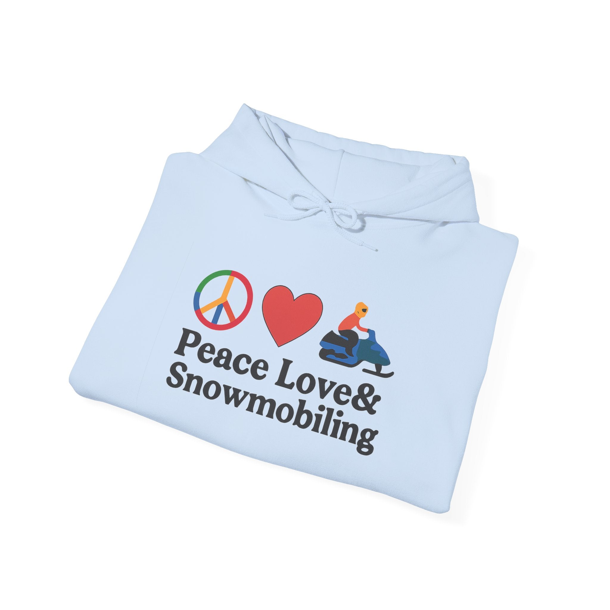 Peace Love & Snowmobiling Hoodie