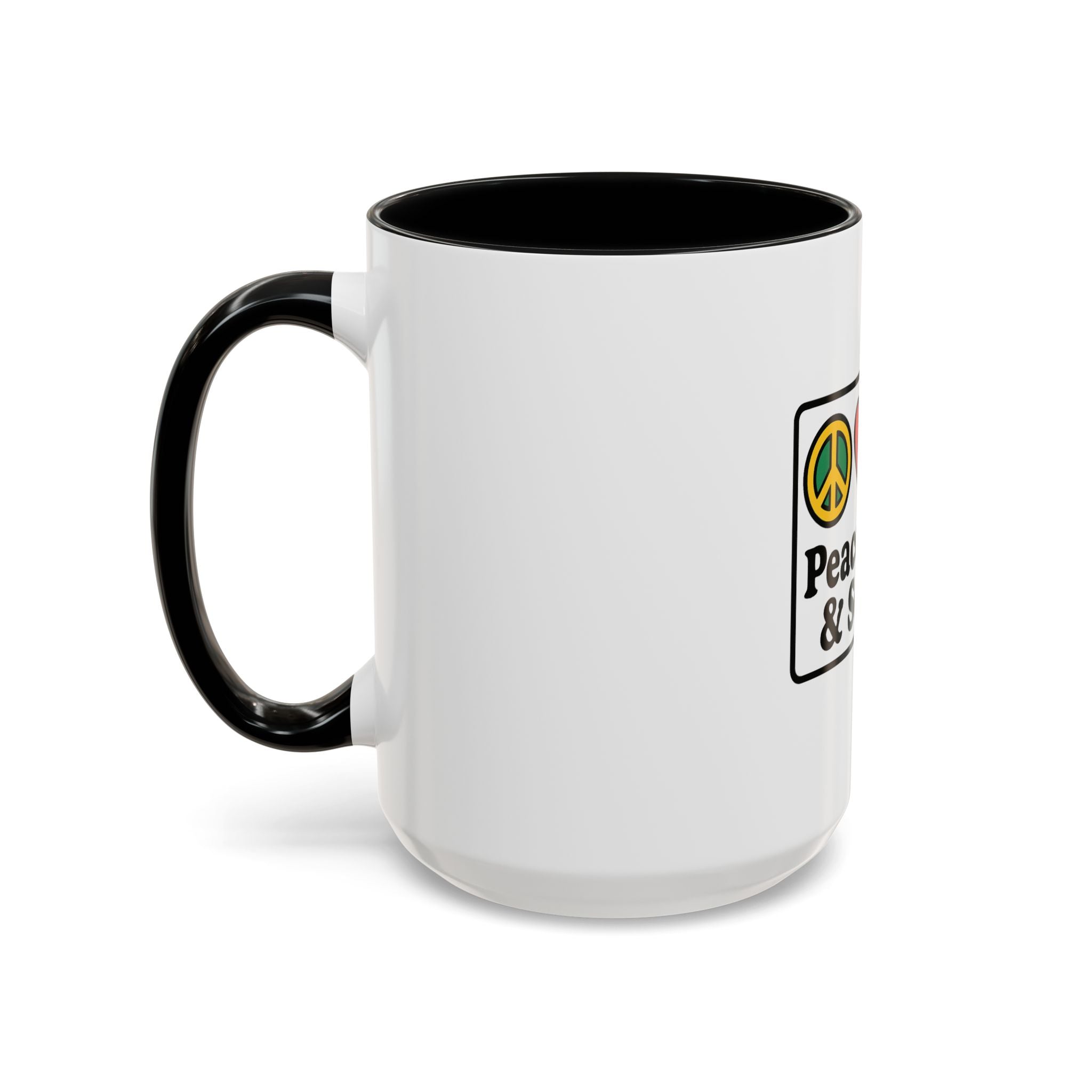 Peace Love & Soccer Coffee Mug - Fun Soccer Gift for Fans