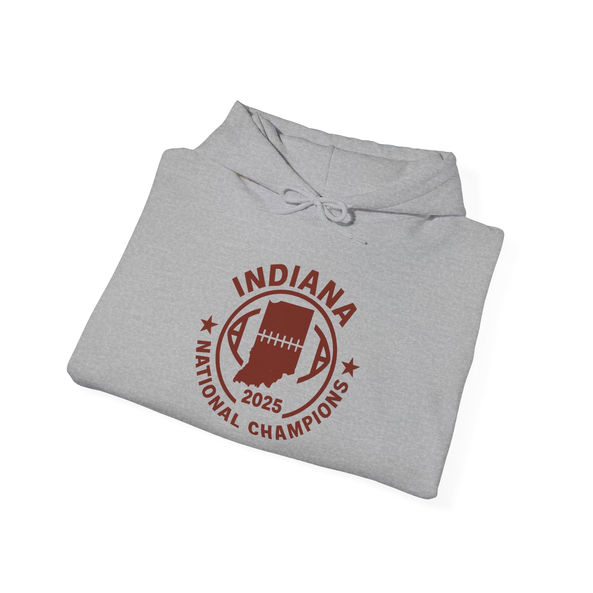 Indiana National Champions 2025 Hoodie — Retro Football Emblem