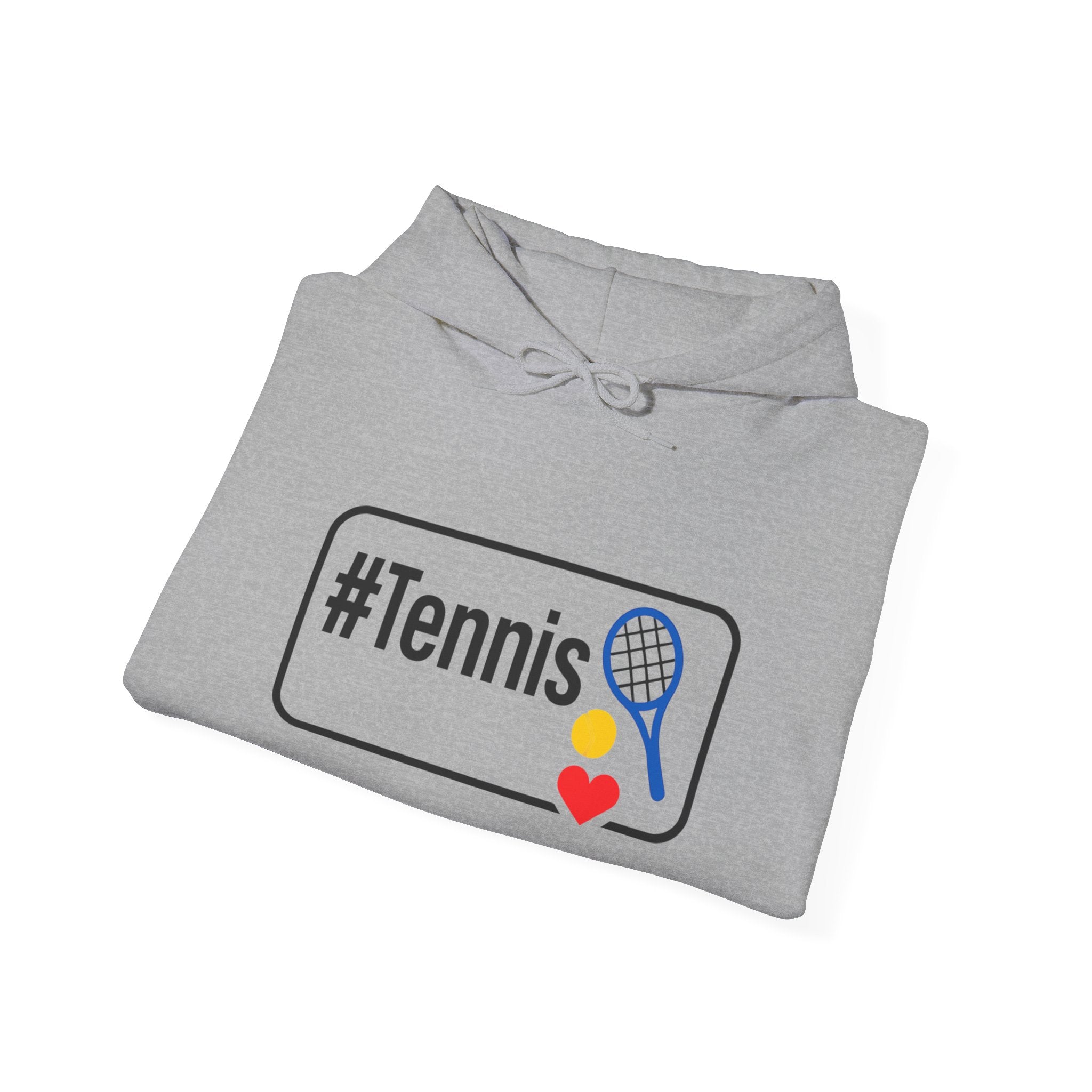 Tennis Lover's Hoodie with #Tennis Design