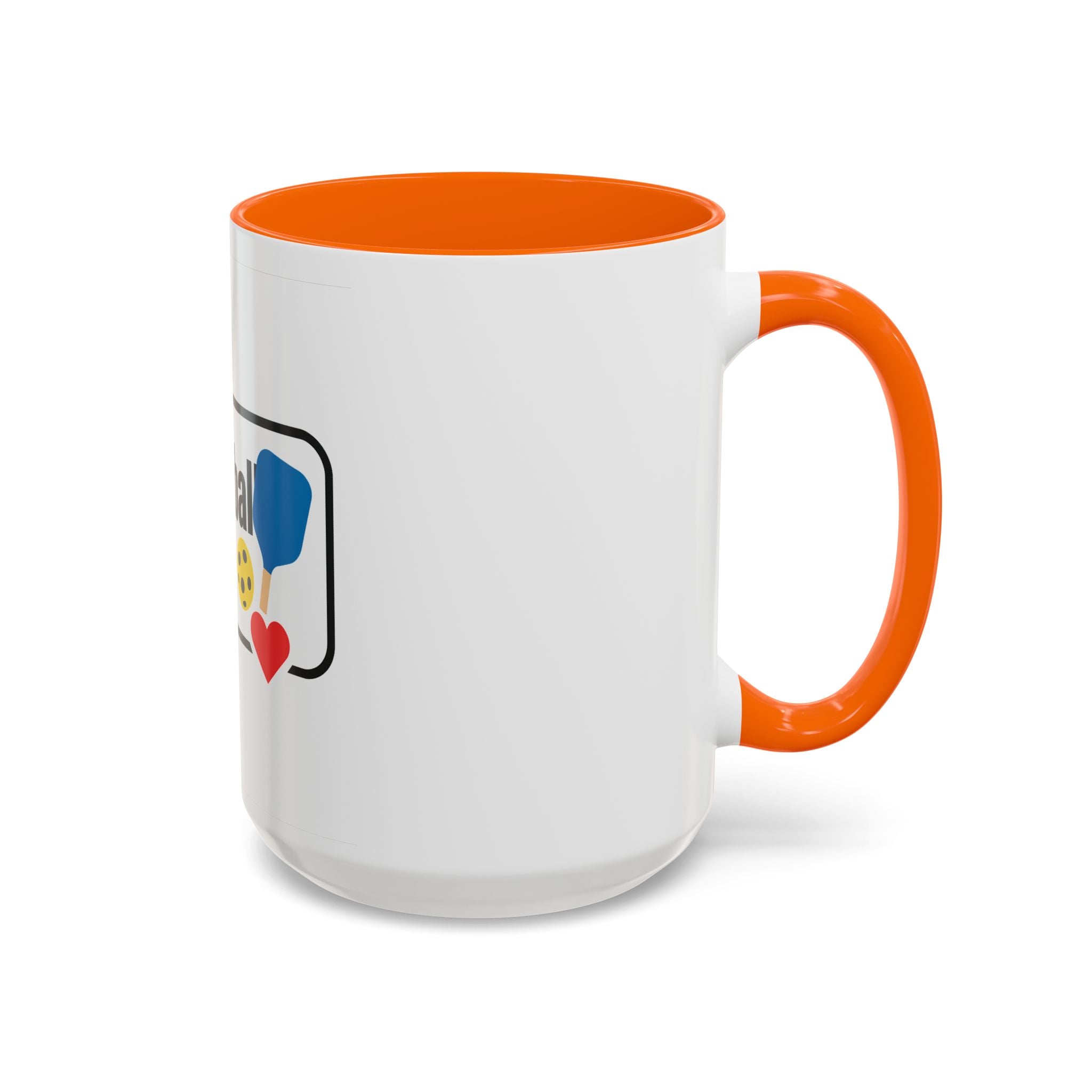 #Pickleball Accent Coffee Mug — Pickleball Paddle & Ball Design (11/15 oz)
