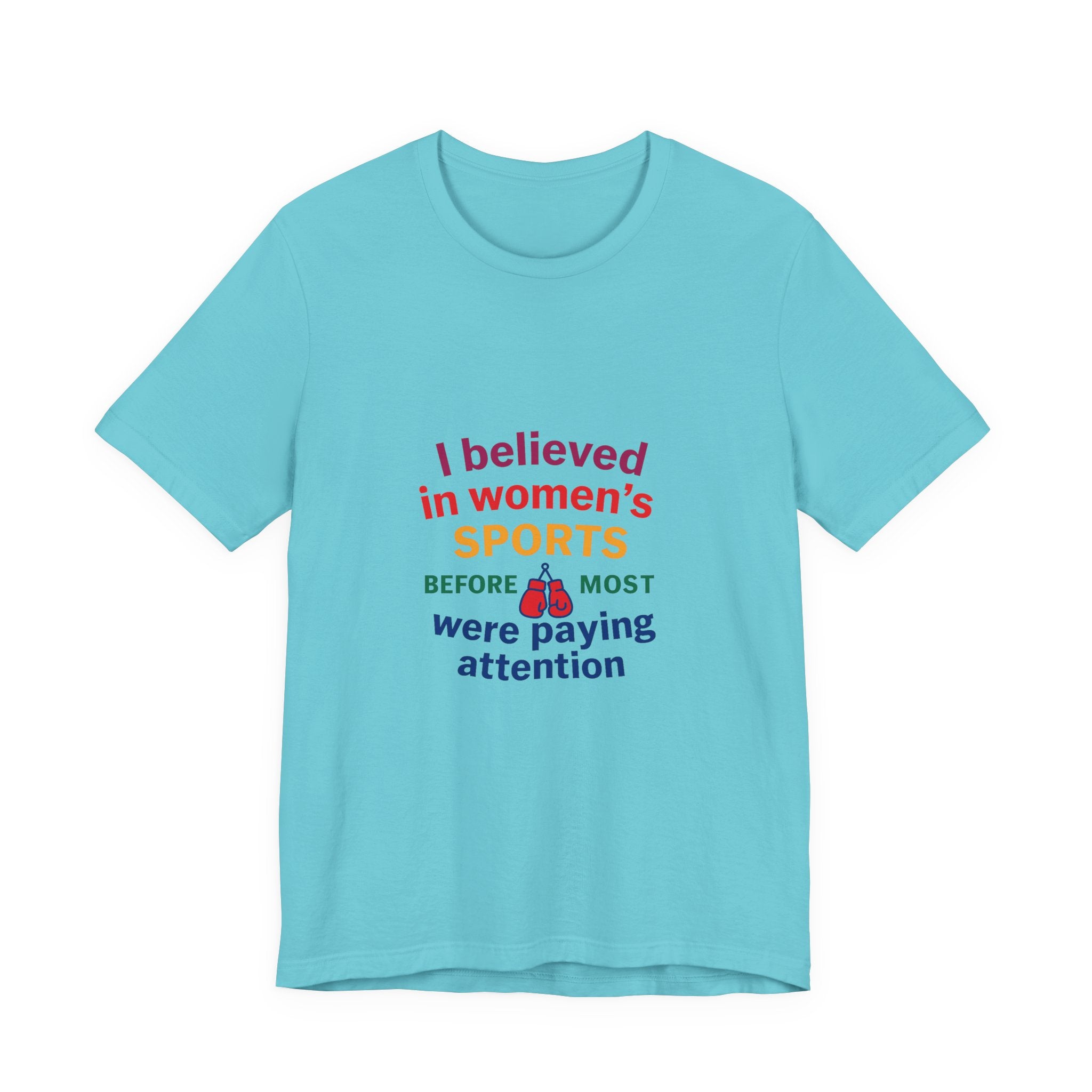 Women's Sports Believer Tee, Unisex Jersey Short Sleeve Tee