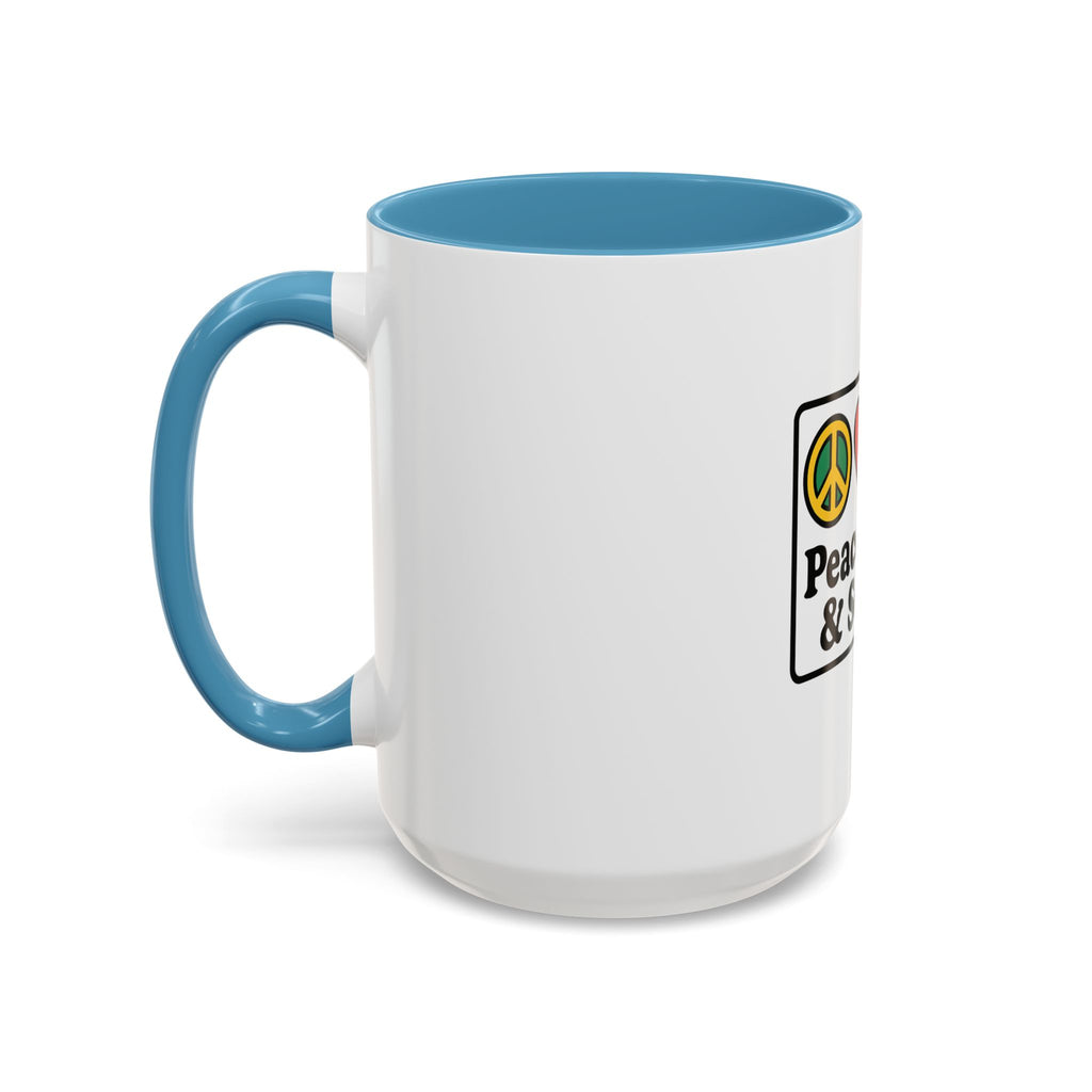 Peace Love & Soccer Coffee Mug - Fun Soccer Gift for Fans