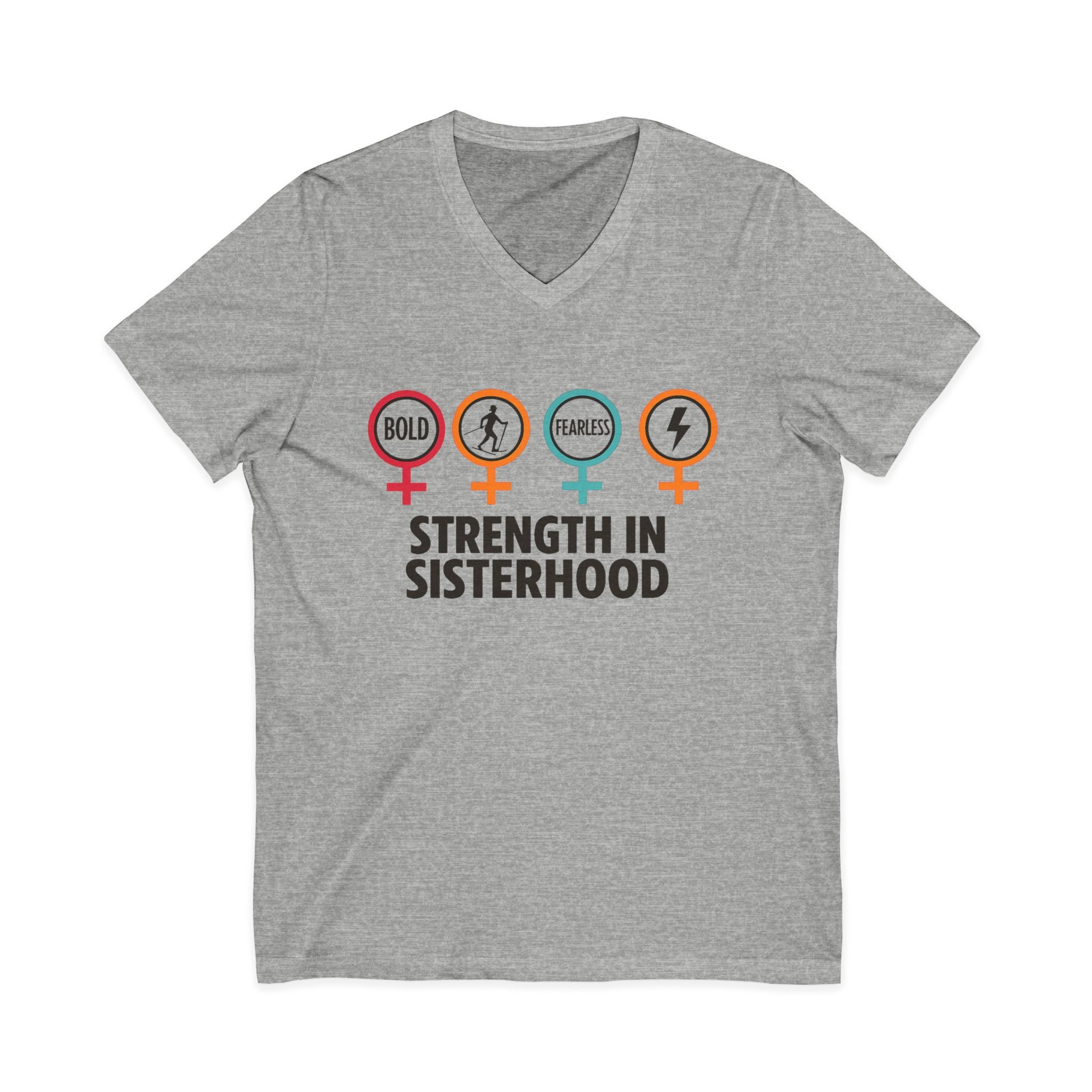 Empowering Sisterhood V-Neck Tee