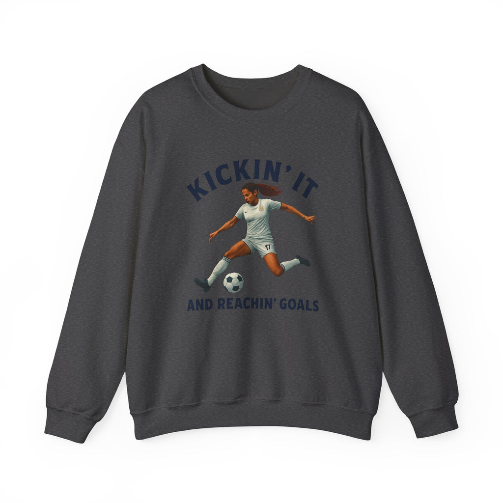 Kickin' It Crewneck Sweatshirt - Athletic Unisex Pullover