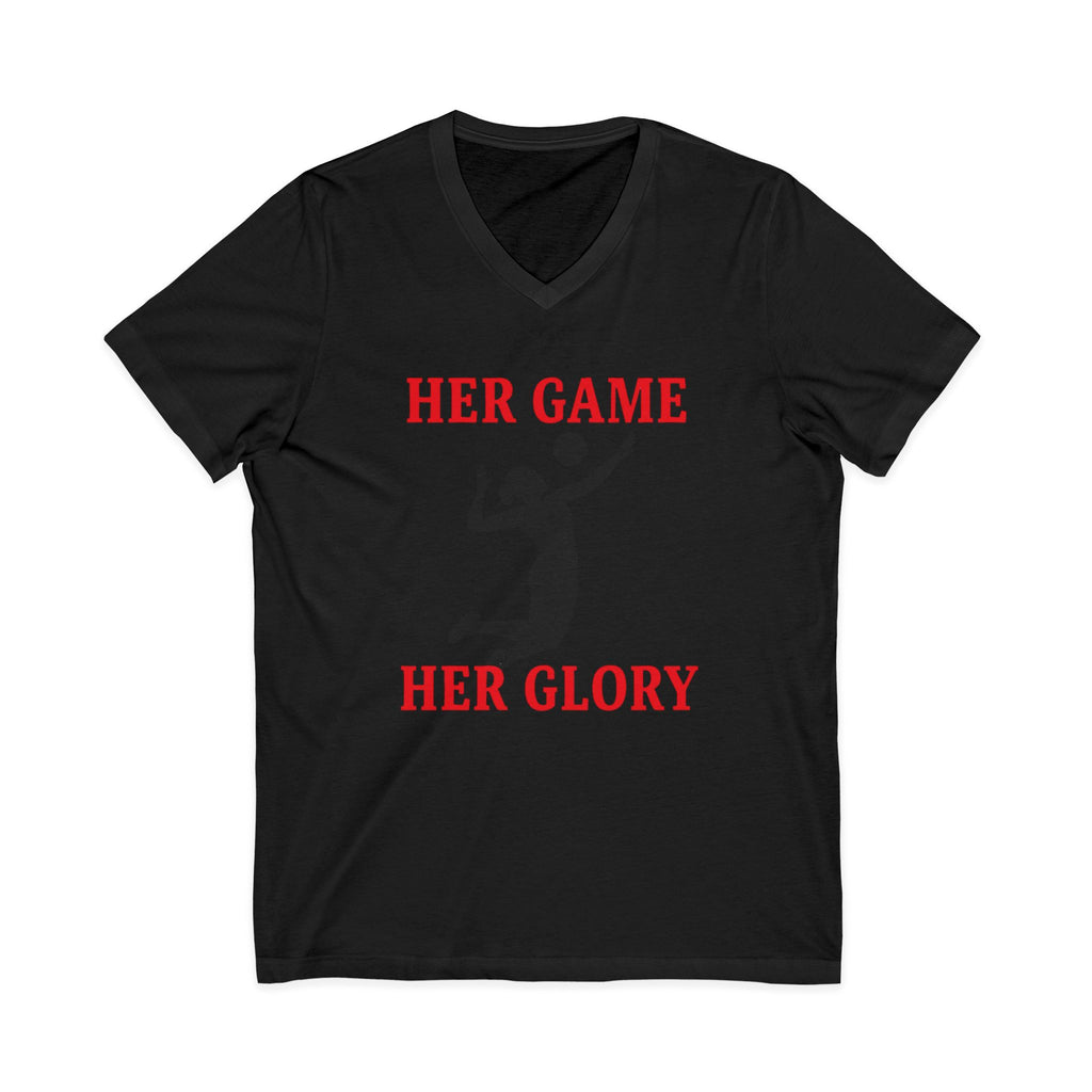 Empowering Volleyball Tee - Her Game, Her Glory