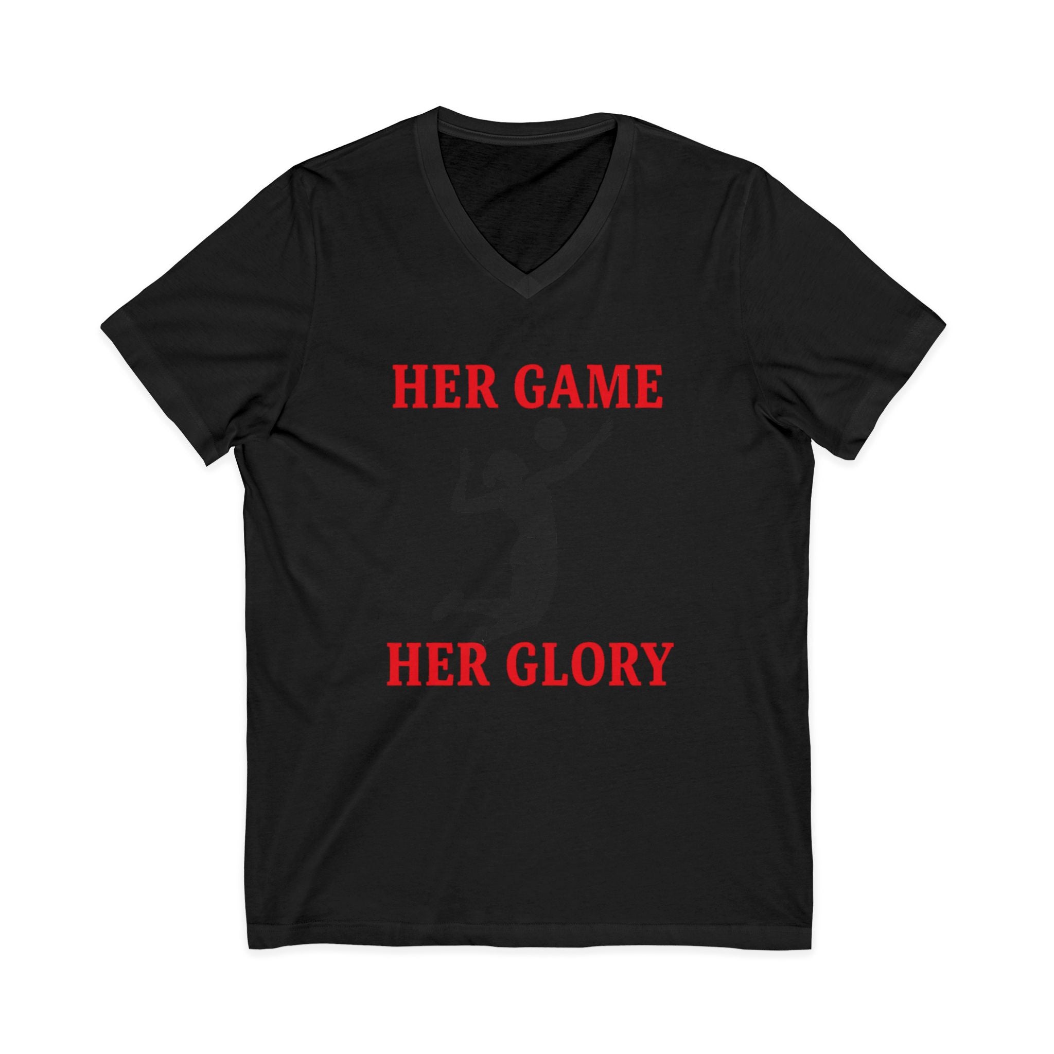 Empowering Volleyball Tee - Her Game, Her Glory