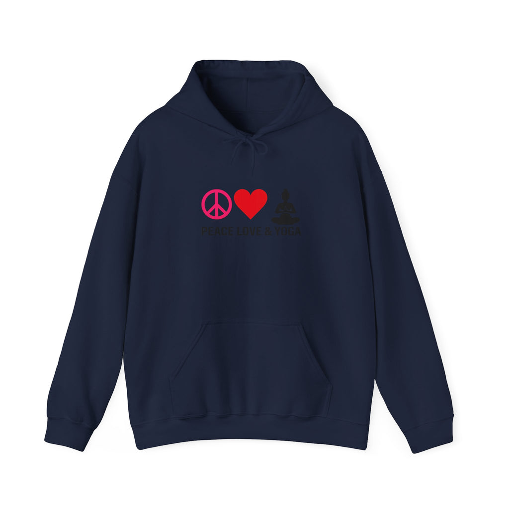 Peace Love & Yoga Hooded Sweatshirt