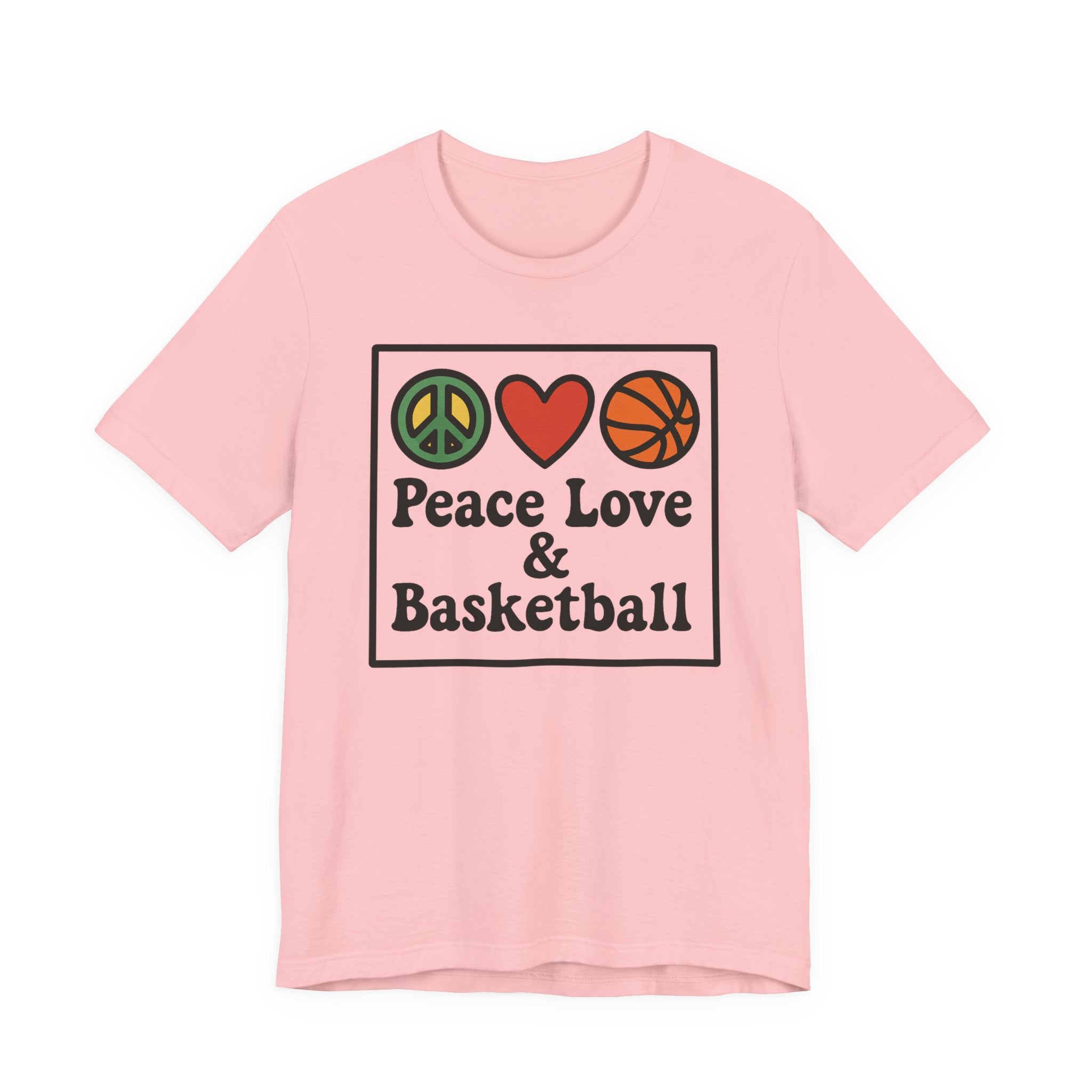 Peace, Love & Basketball Tee for Sports Lovers