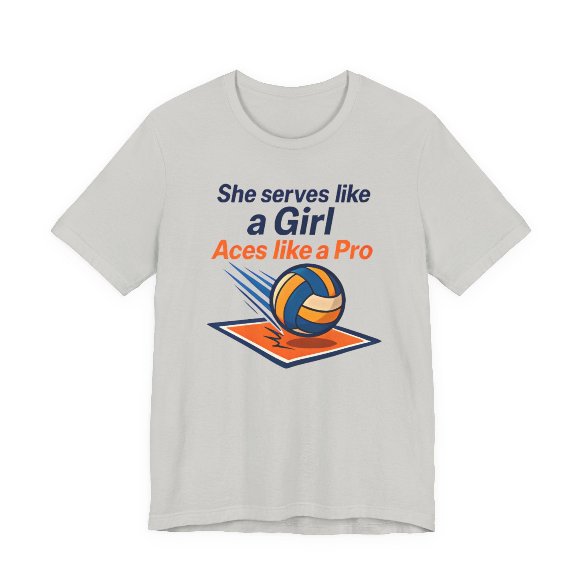 She Serves Like a Girl Tee, Volleyball Shirt