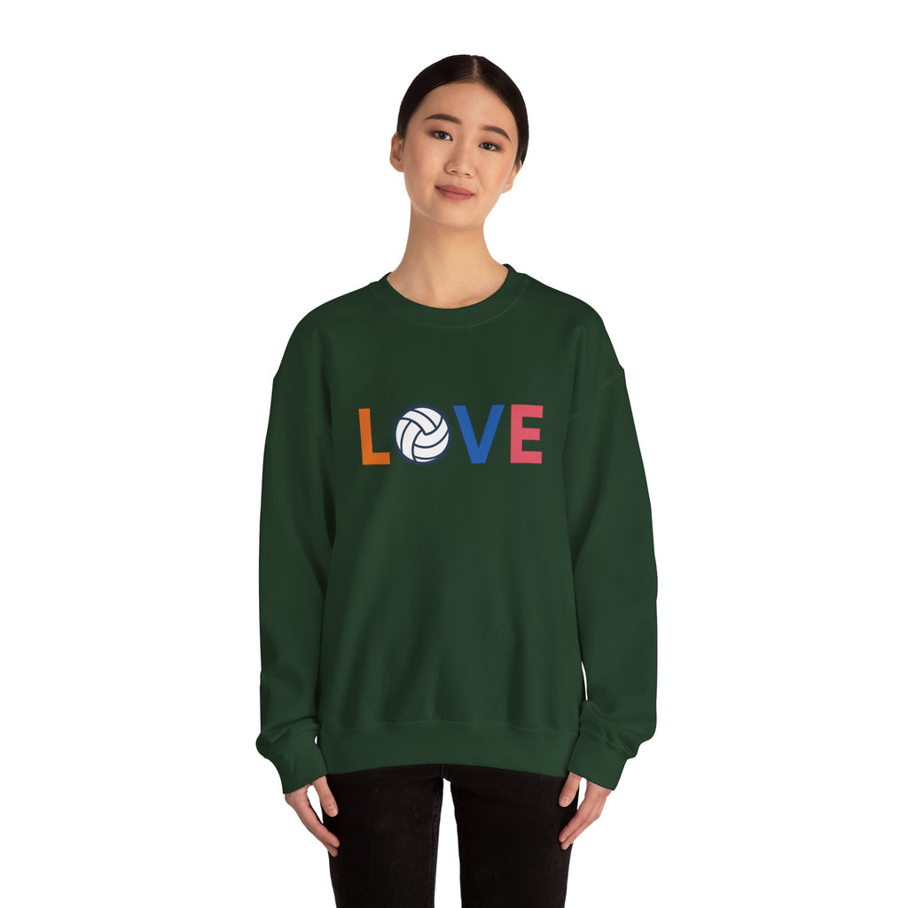Volleyball Love Sweatshirt - Cozy Unisex Crewneck