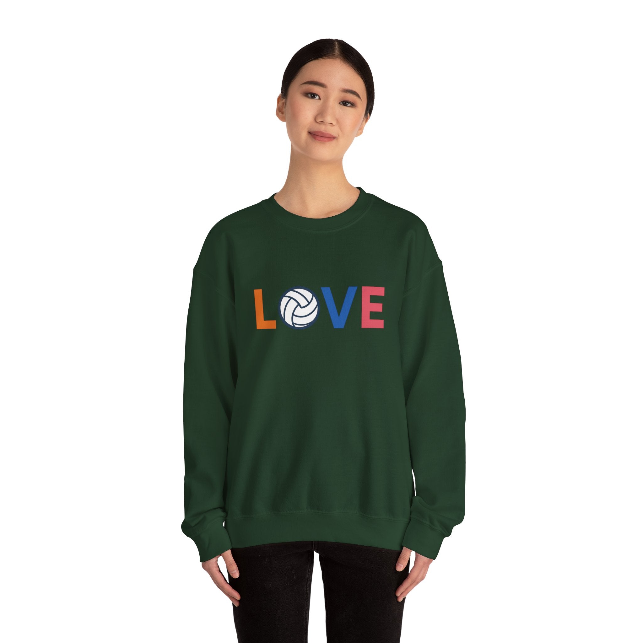 Volleyball Love Sweatshirt - Cozy Unisex Crewneck