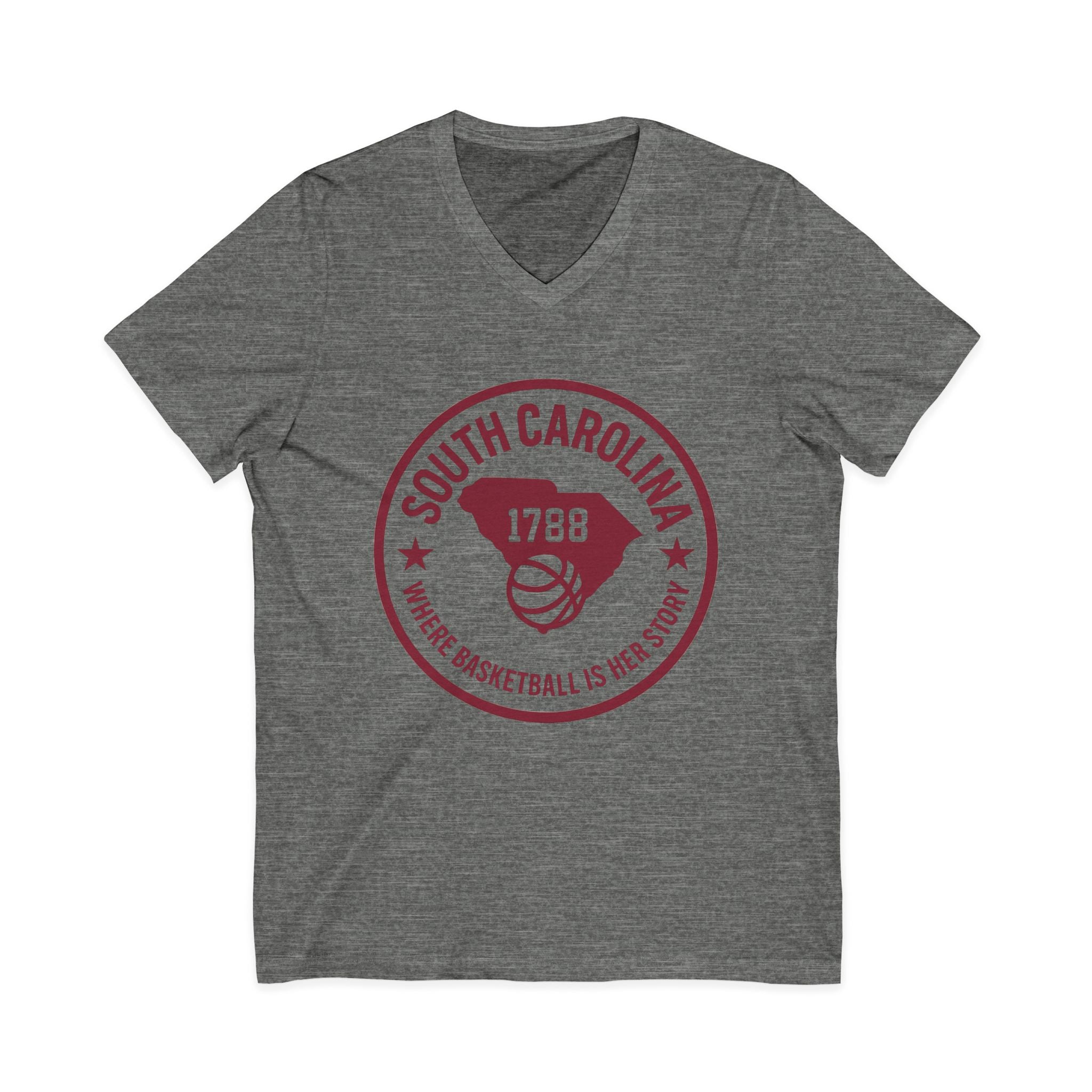 South Carolina 1788 Basketball V-Neck Tee
