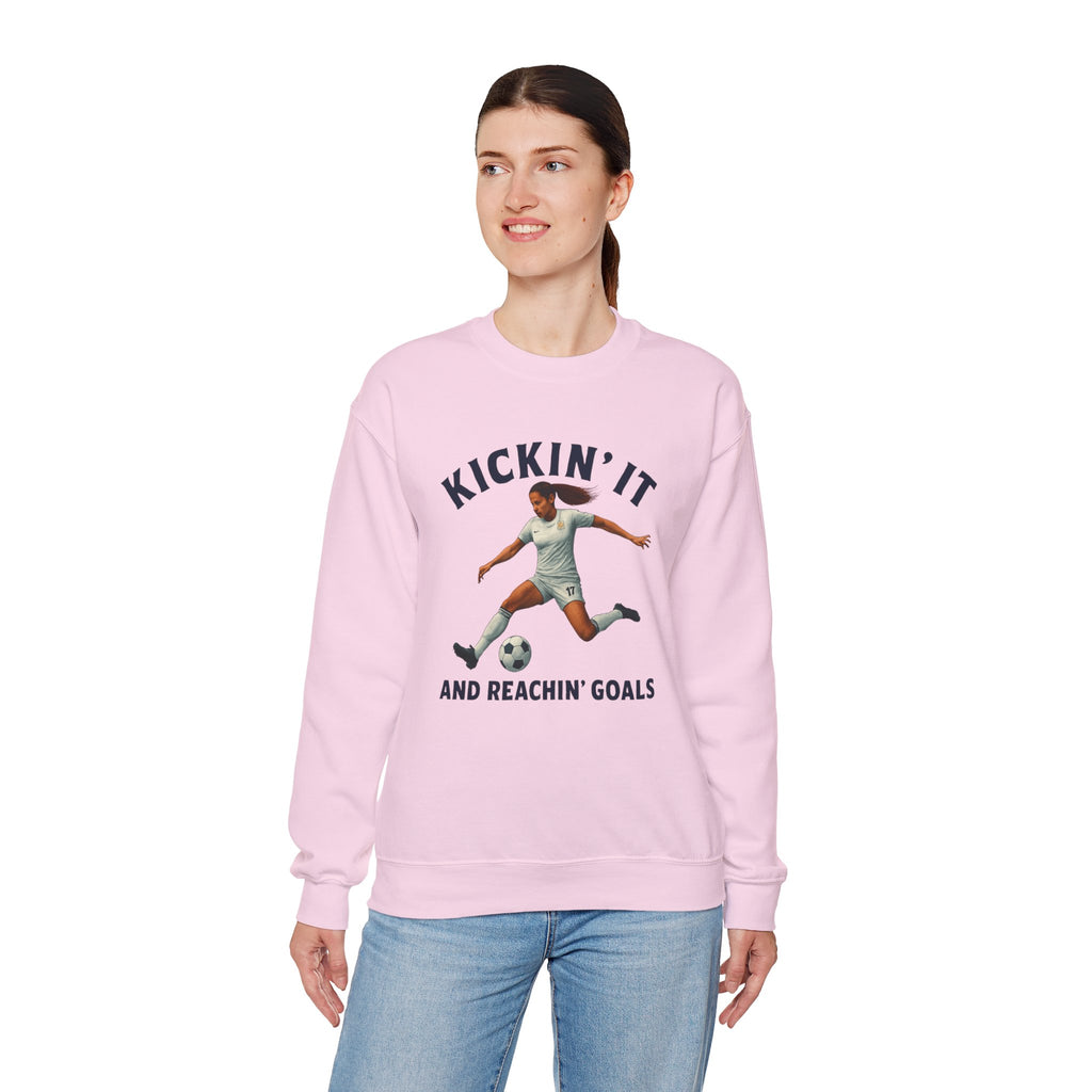 Kickin' It Crewneck Sweatshirt - Athletic Unisex Pullover