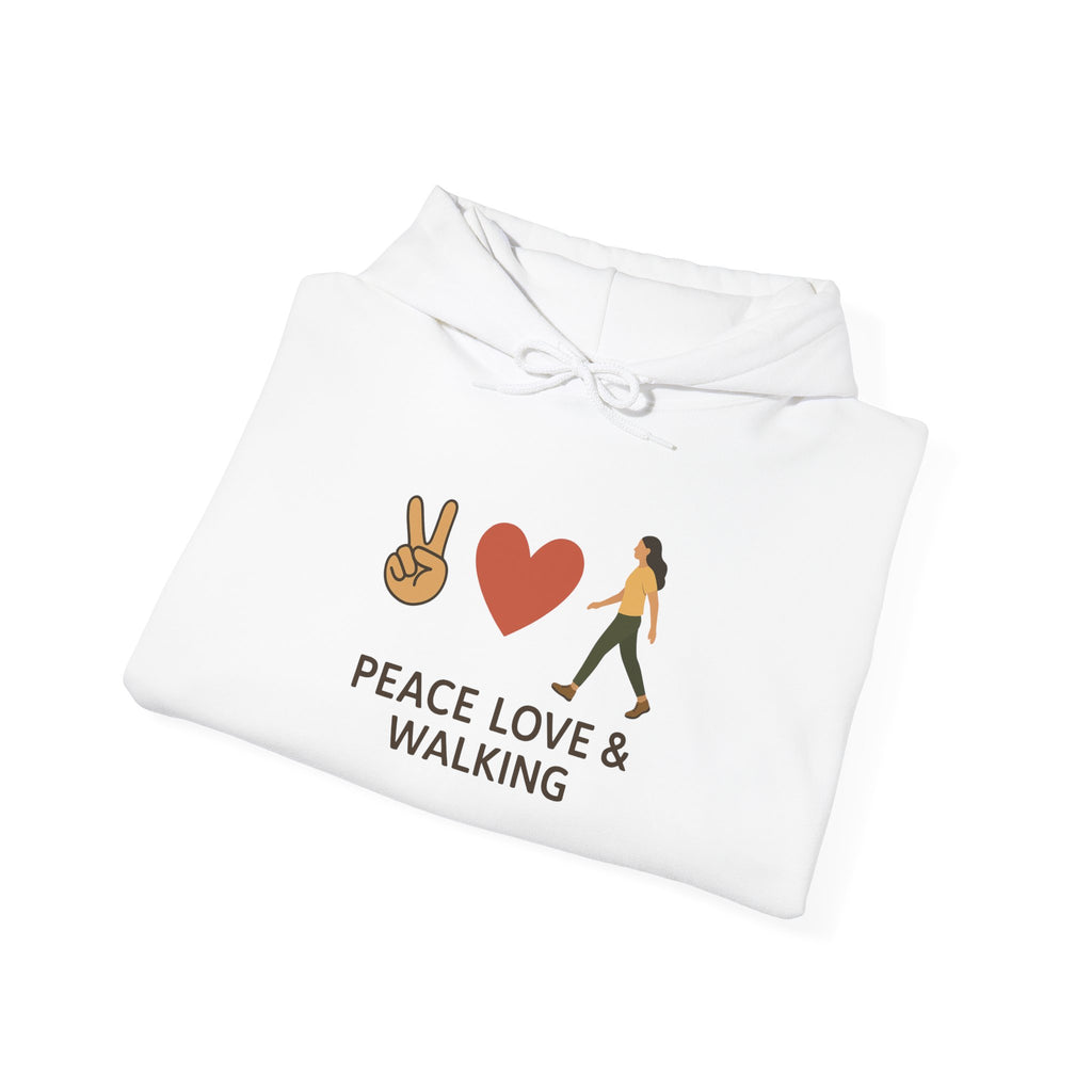 Peace Love & Walking Hoodie