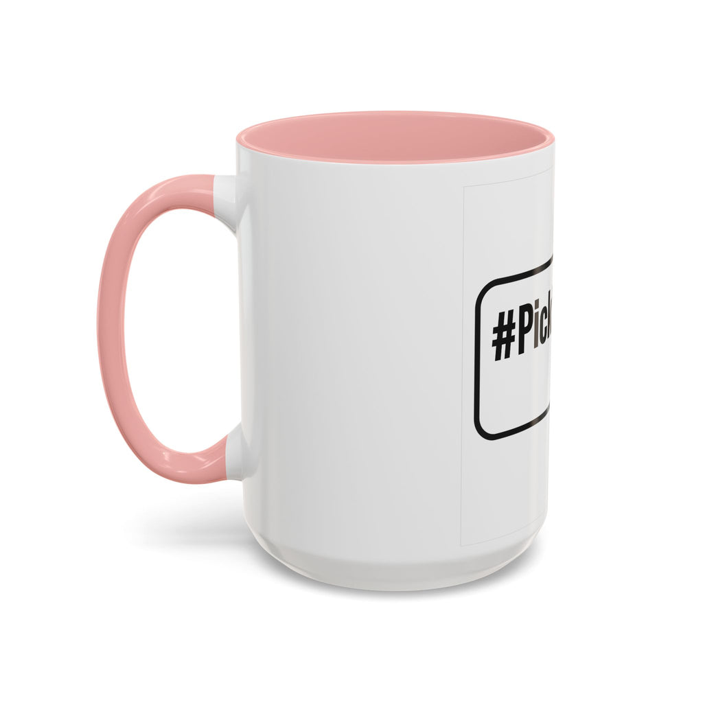 #Pickleball Accent Coffee Mug — Pickleball Paddle & Ball Design (11/15 oz)