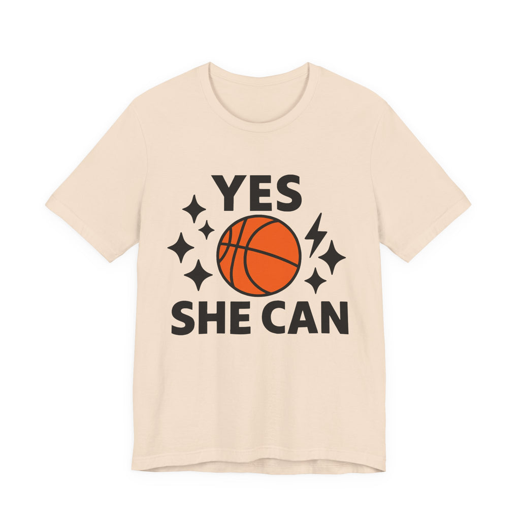 Yes, She Can Basketball Unisex Tee
