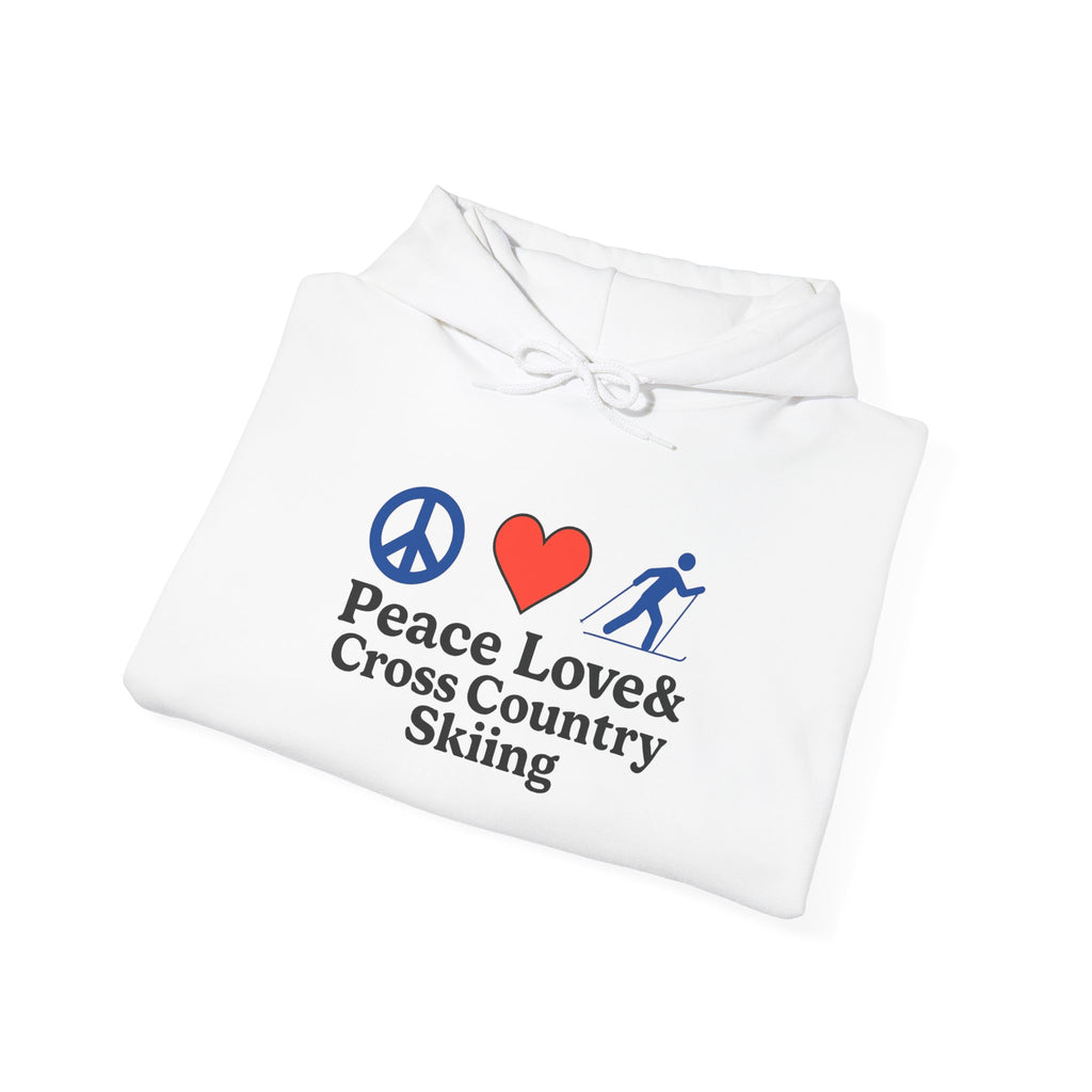 Peace Love & Cross Country Skiing Hoodie