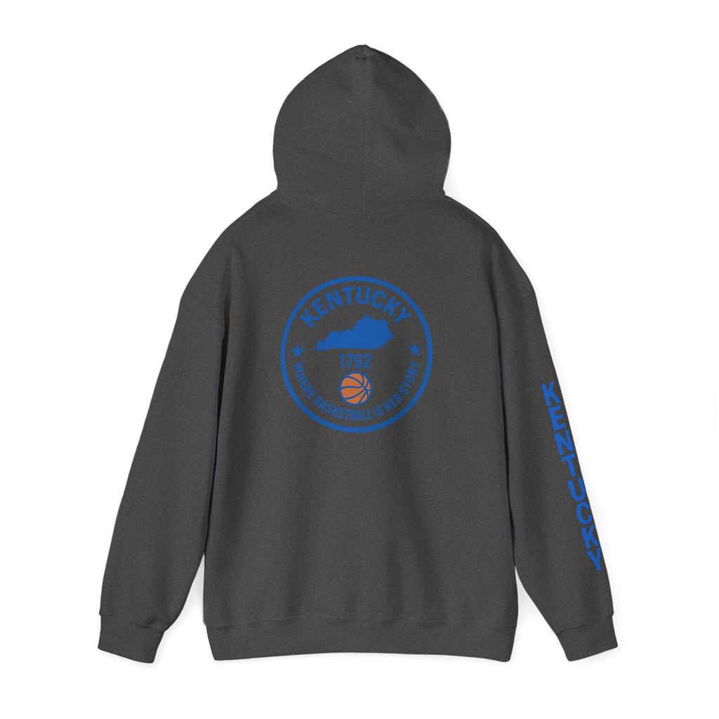Kentucky Basketball Hoodie — "Where Basketball Is Way Bigger" State Seal Sweatshirt