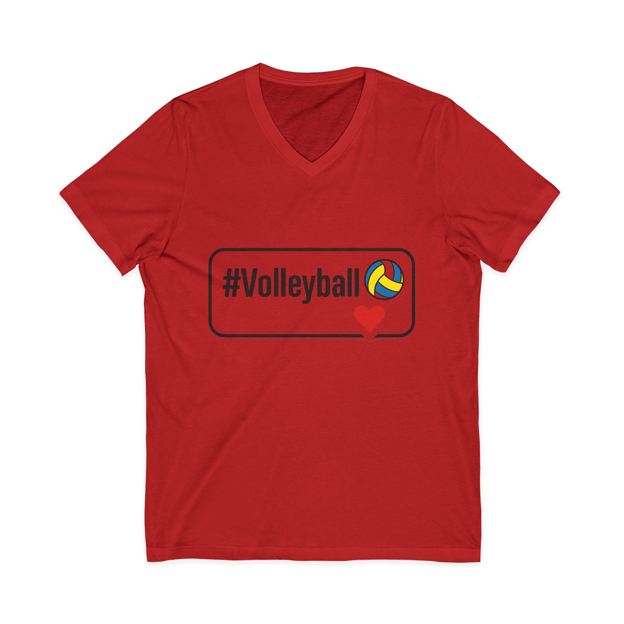 Unisex Volleyball V-Neck Tee - Love for the Game