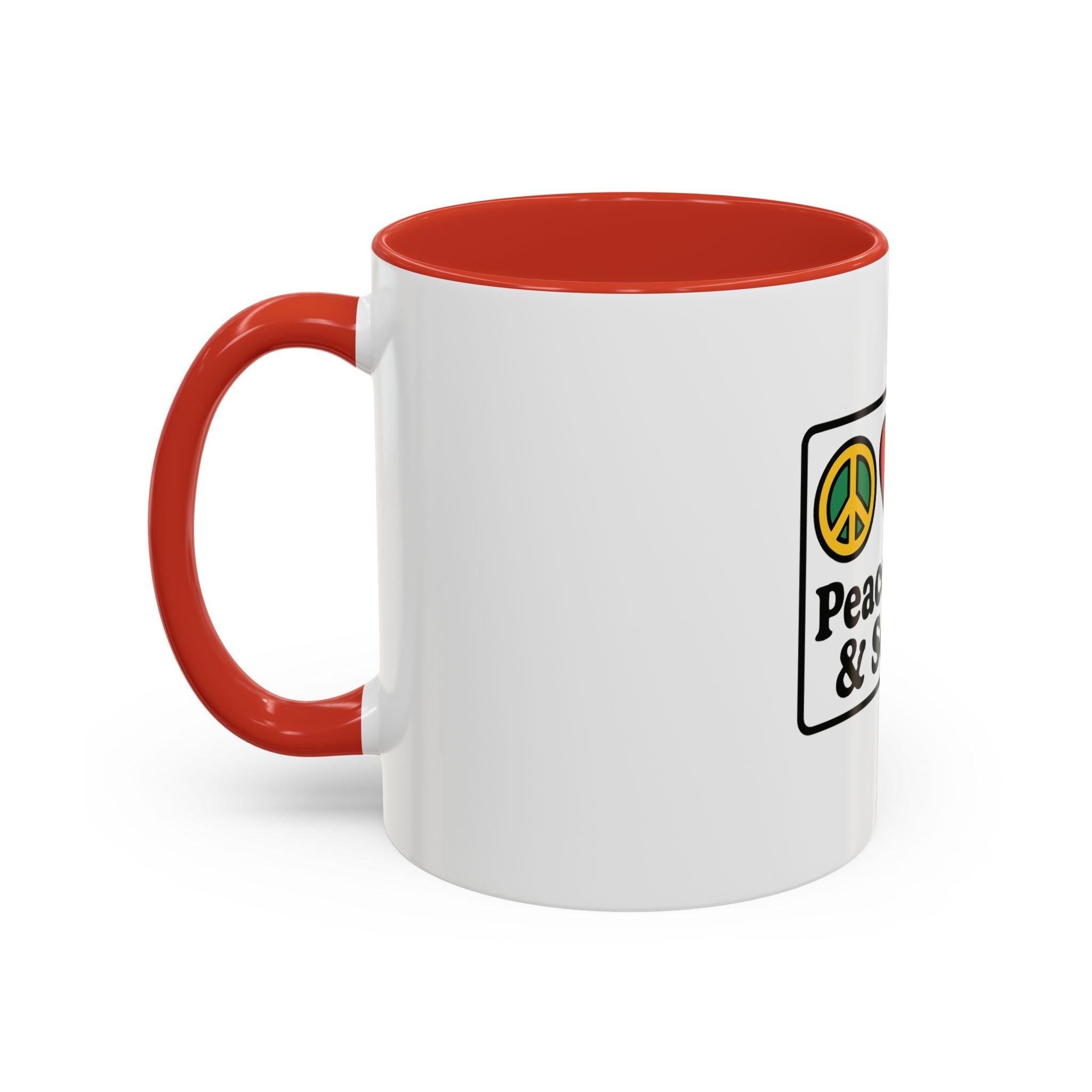 Peace Love & Soccer Coffee Mug - Fun Soccer Gift for Fans