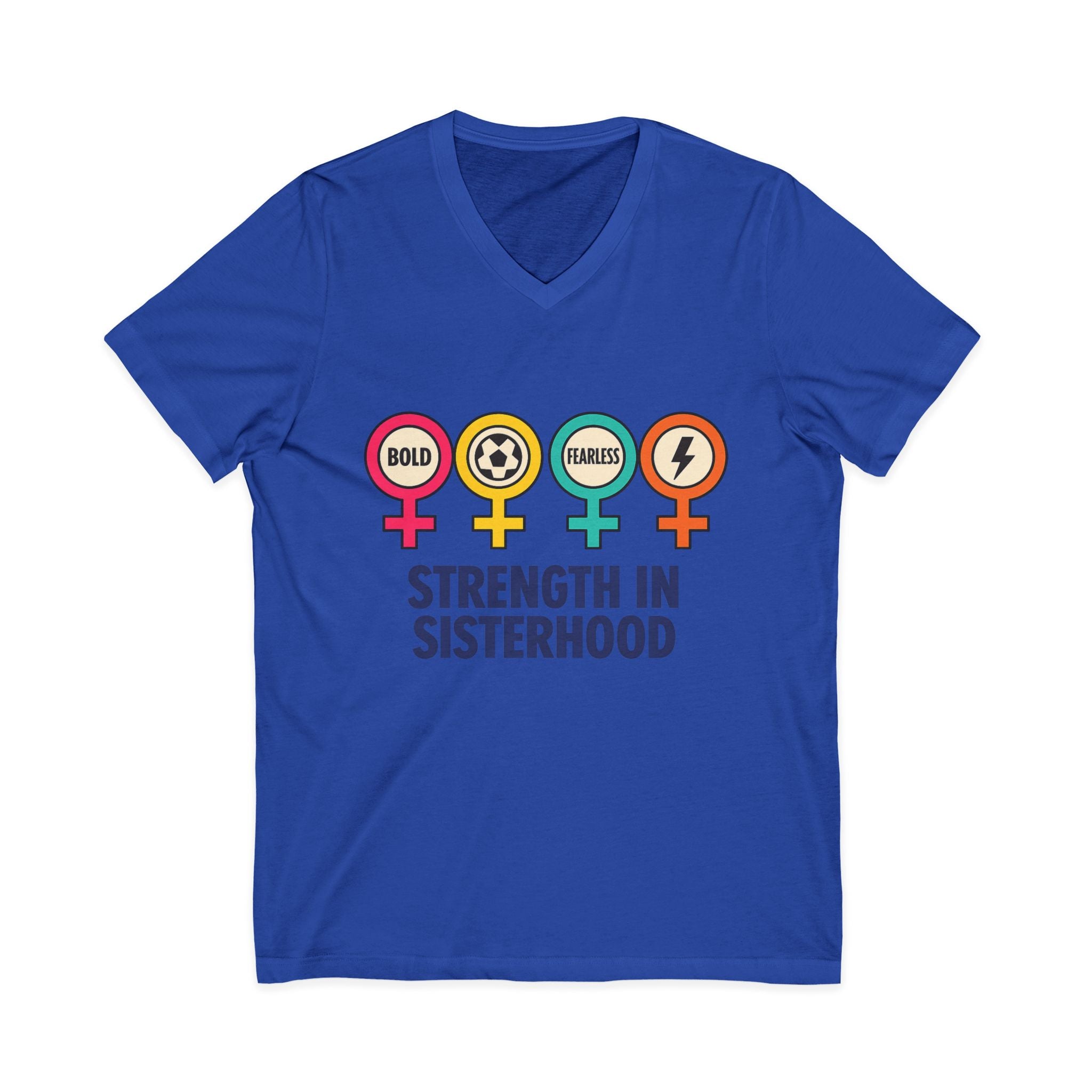 Empowerment V-Neck Tee: Strength in Sisterhood
