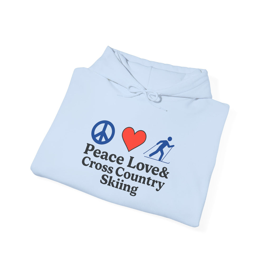 Peace Love & Cross Country Skiing Hoodie