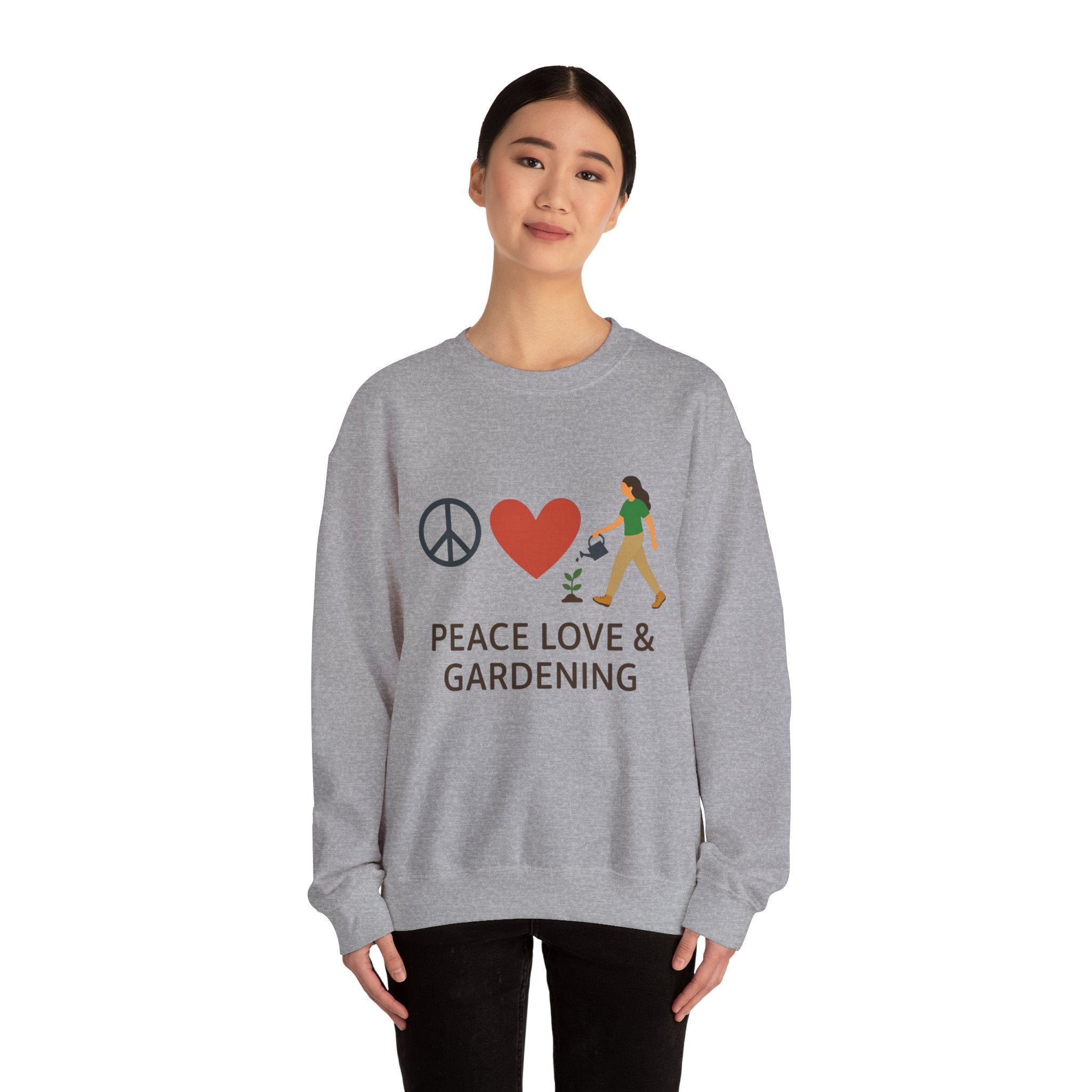 Peace, Love & Gardening Crewneck Sweatshirt