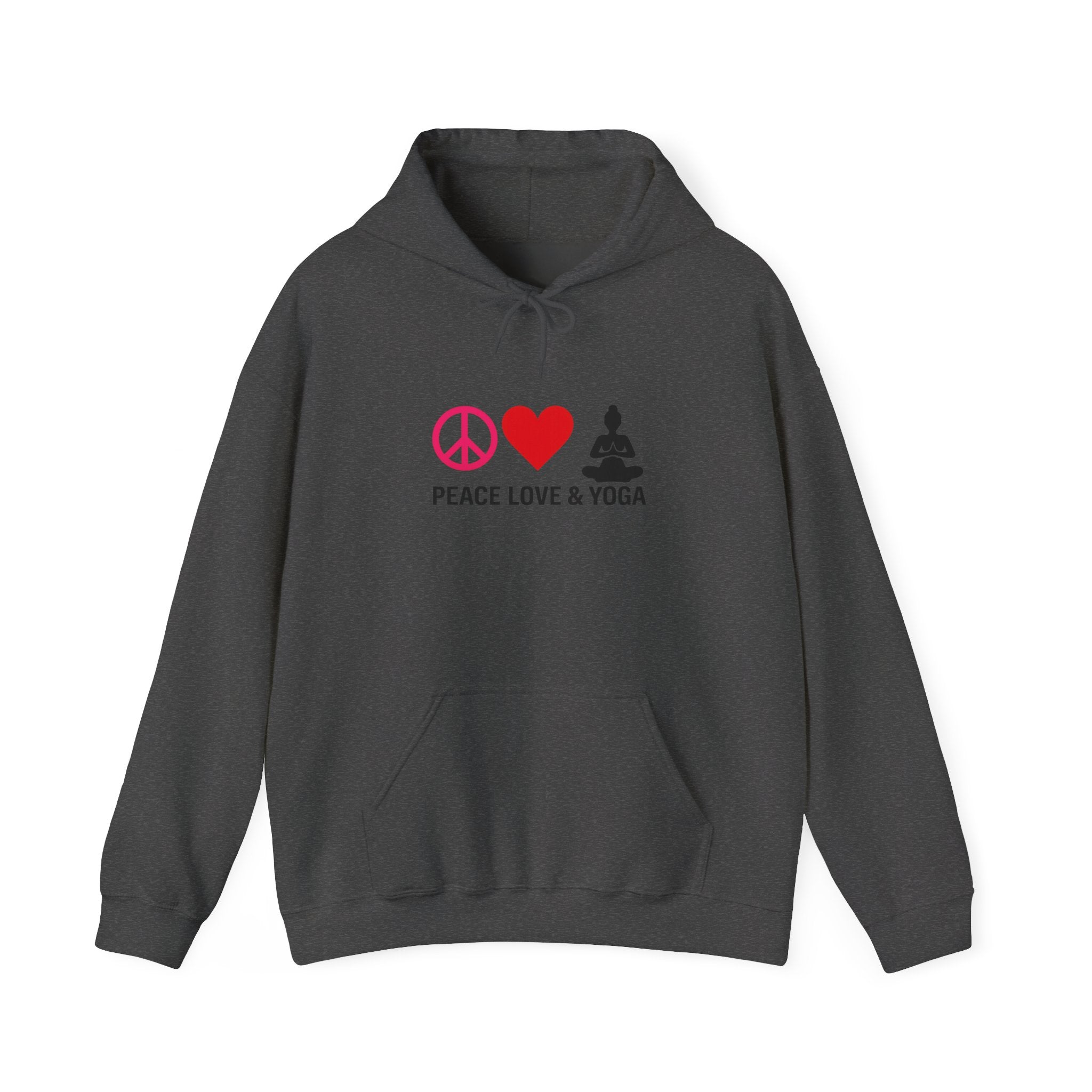 Peace Love & Yoga Hooded Sweatshirt – SportHER