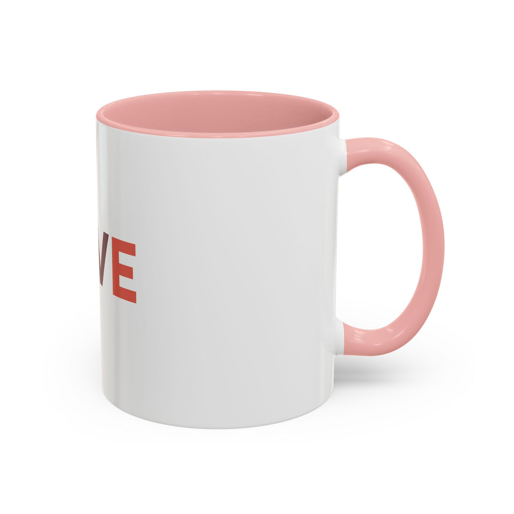 Love Baseball Accent Coffee Mug