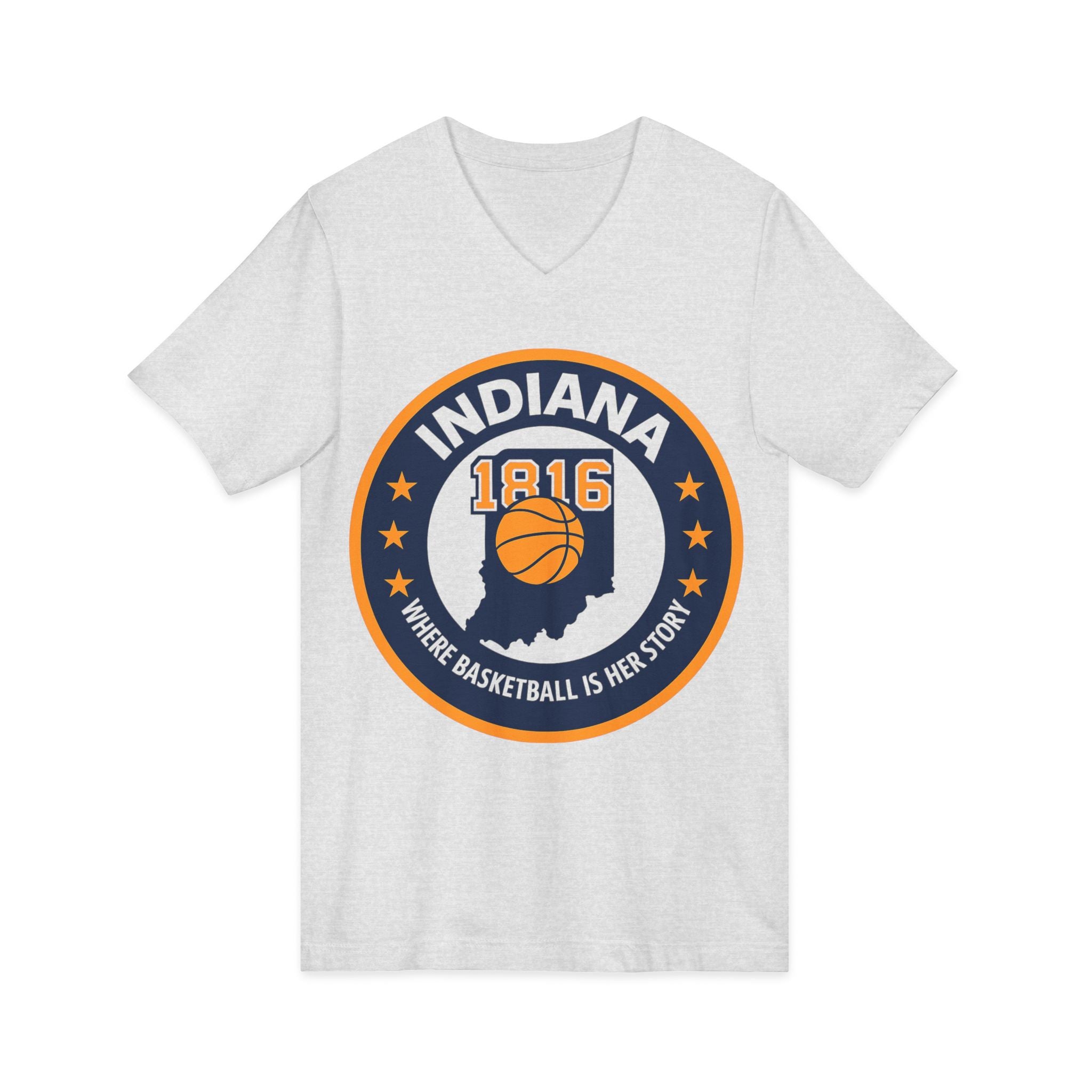 Indiana Basketball V-Neck Tee - Celebrate Your Love for the Game!