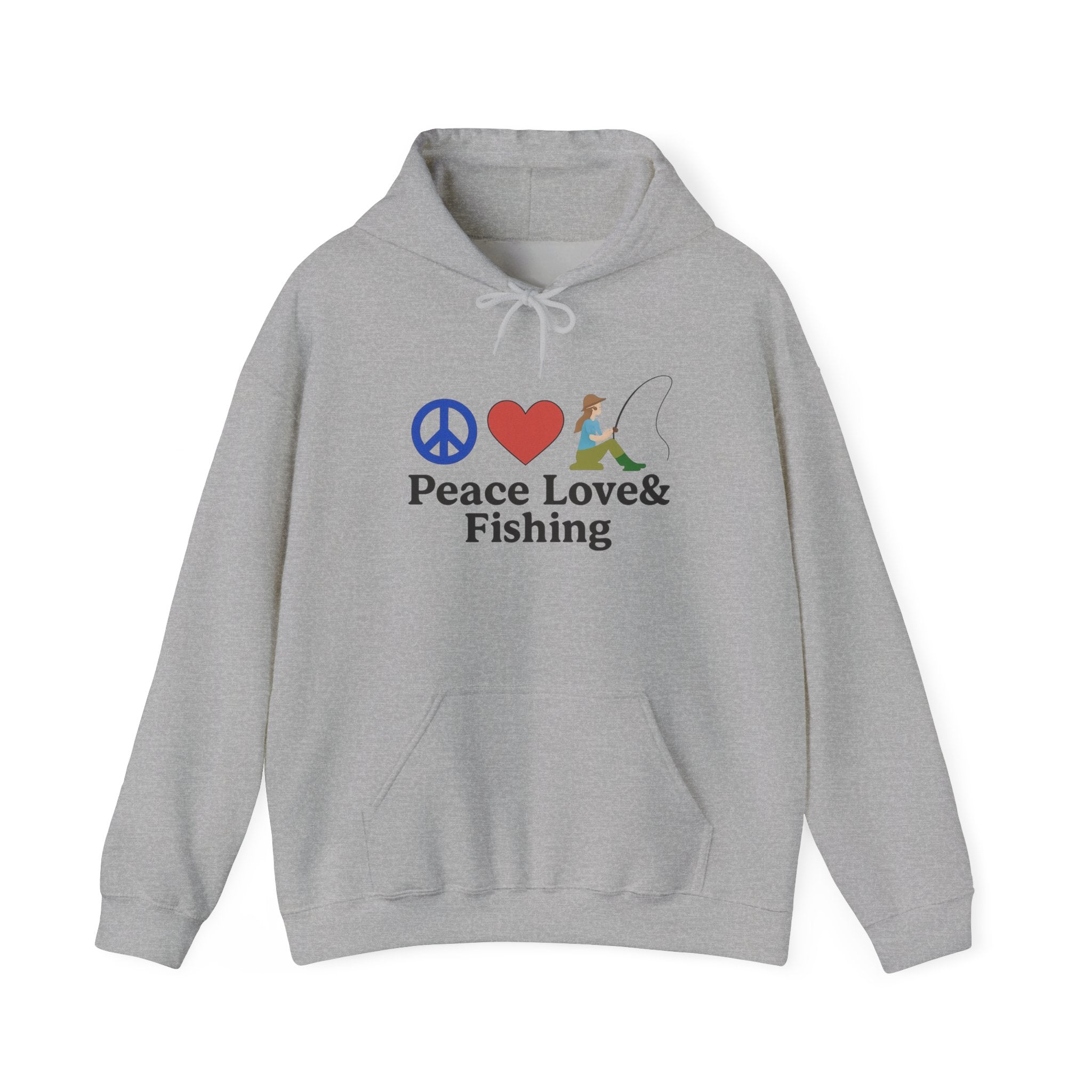 Peace Love & Fishing Hoodie