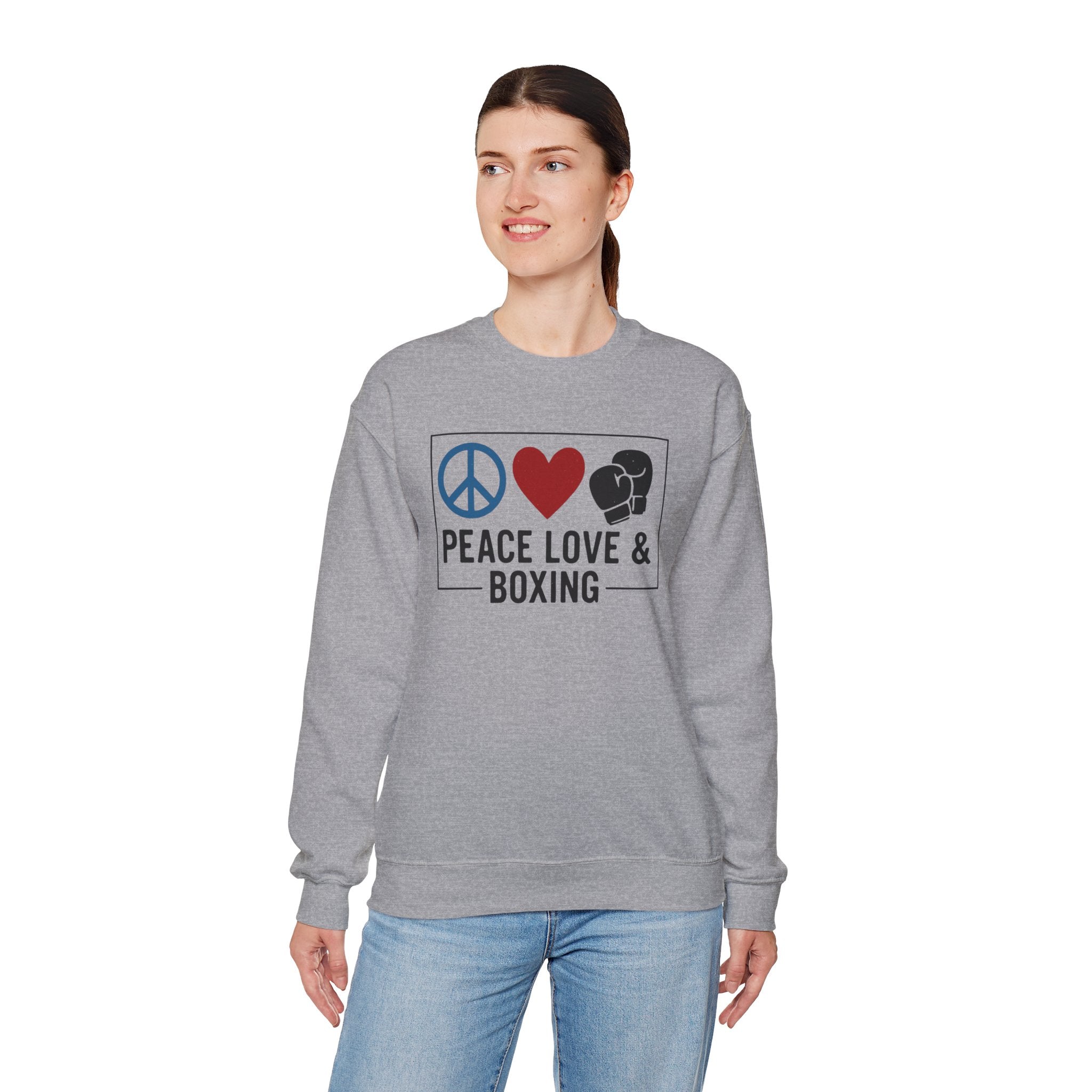 Peace Love Boxing Crewneck Sweatshirt