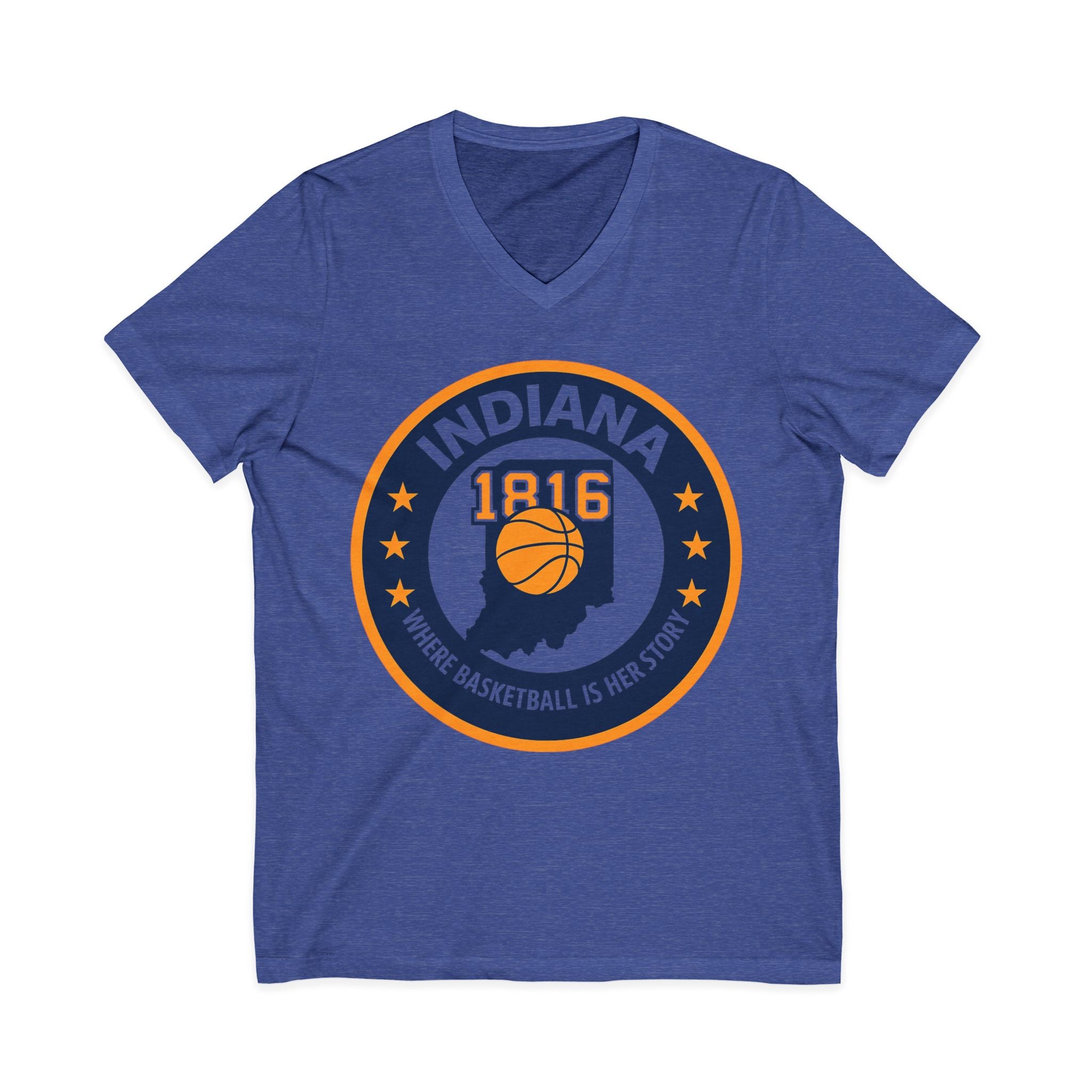 Indiana Basketball V-Neck Tee - Celebrate Your Love for the Game!