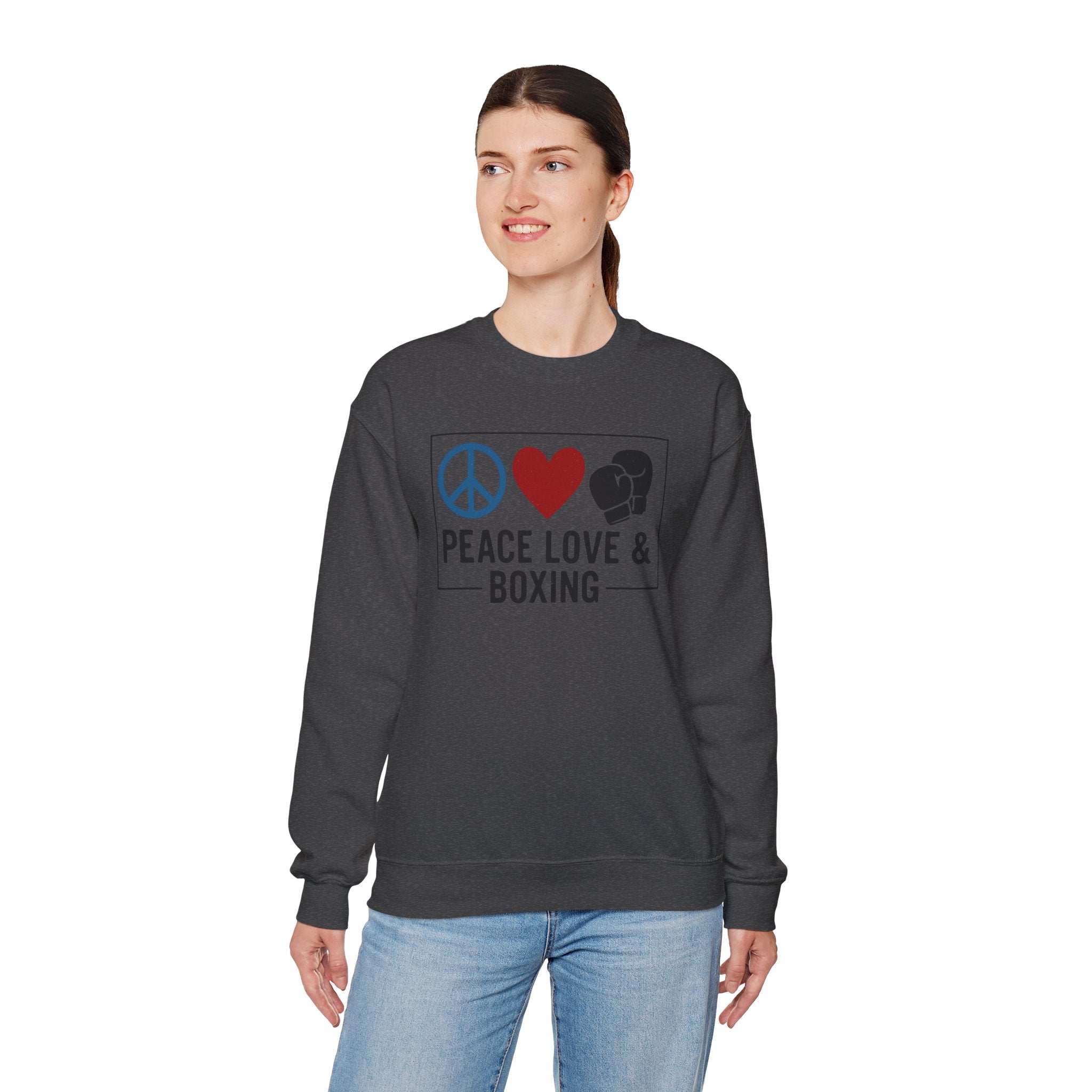 Peace Love Boxing Crewneck Sweatshirt