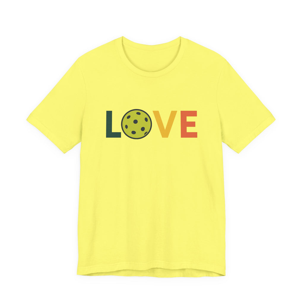 Pickleball Love Tee | Unisex Jersey Short Sleeve Shirt