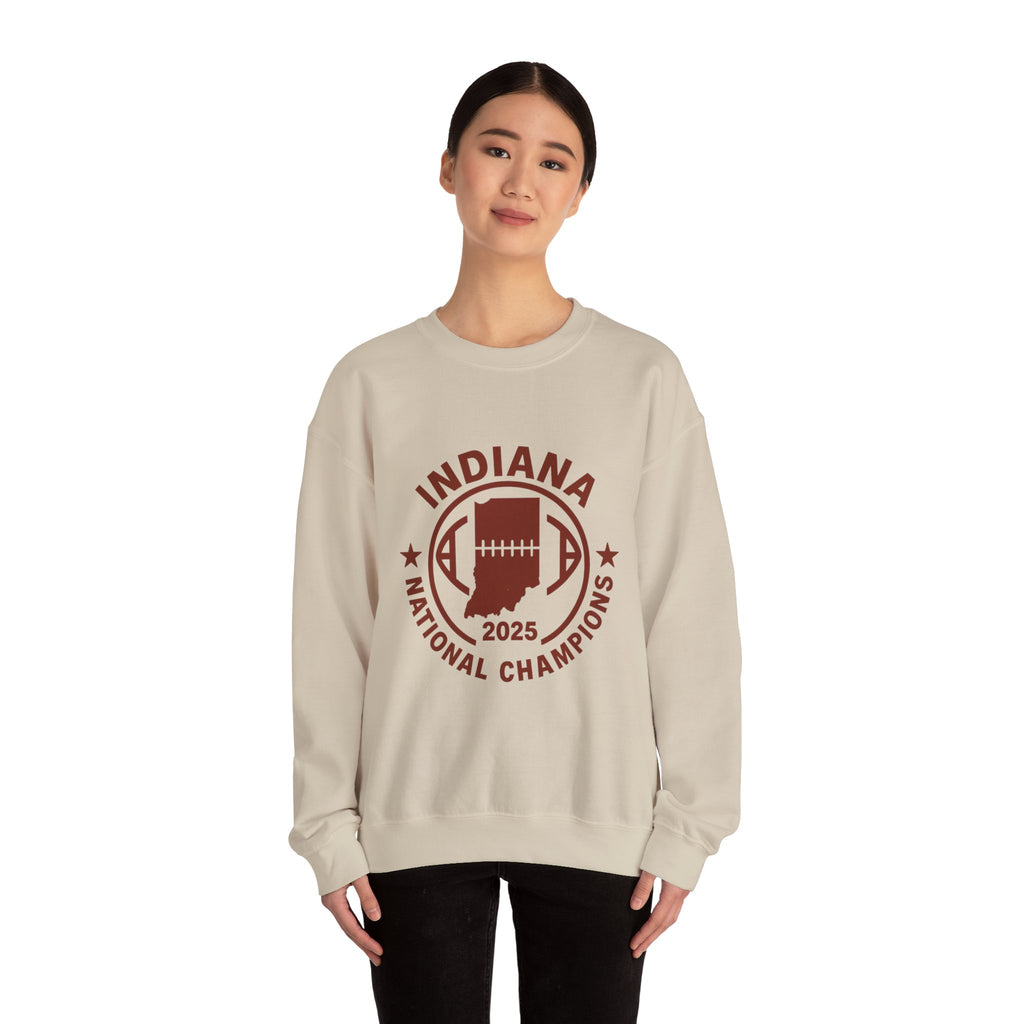 Indiana National Champions 2025 Football Crewneck Sweatshirt