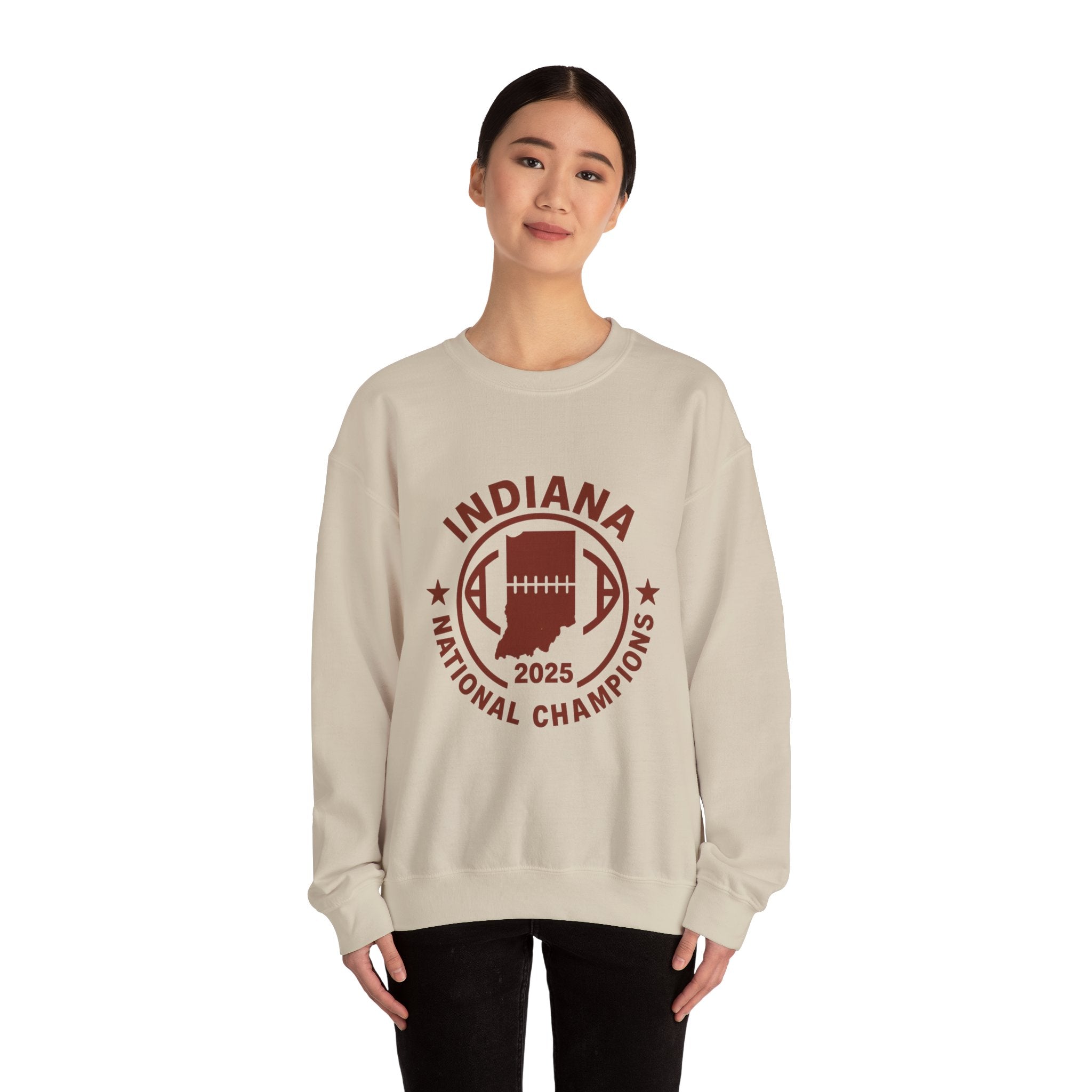 Indiana National Champions 2025 Football Crewneck Sweatshirt