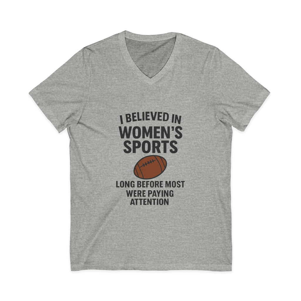 Women's Sports Advocacy V-Neck Tee