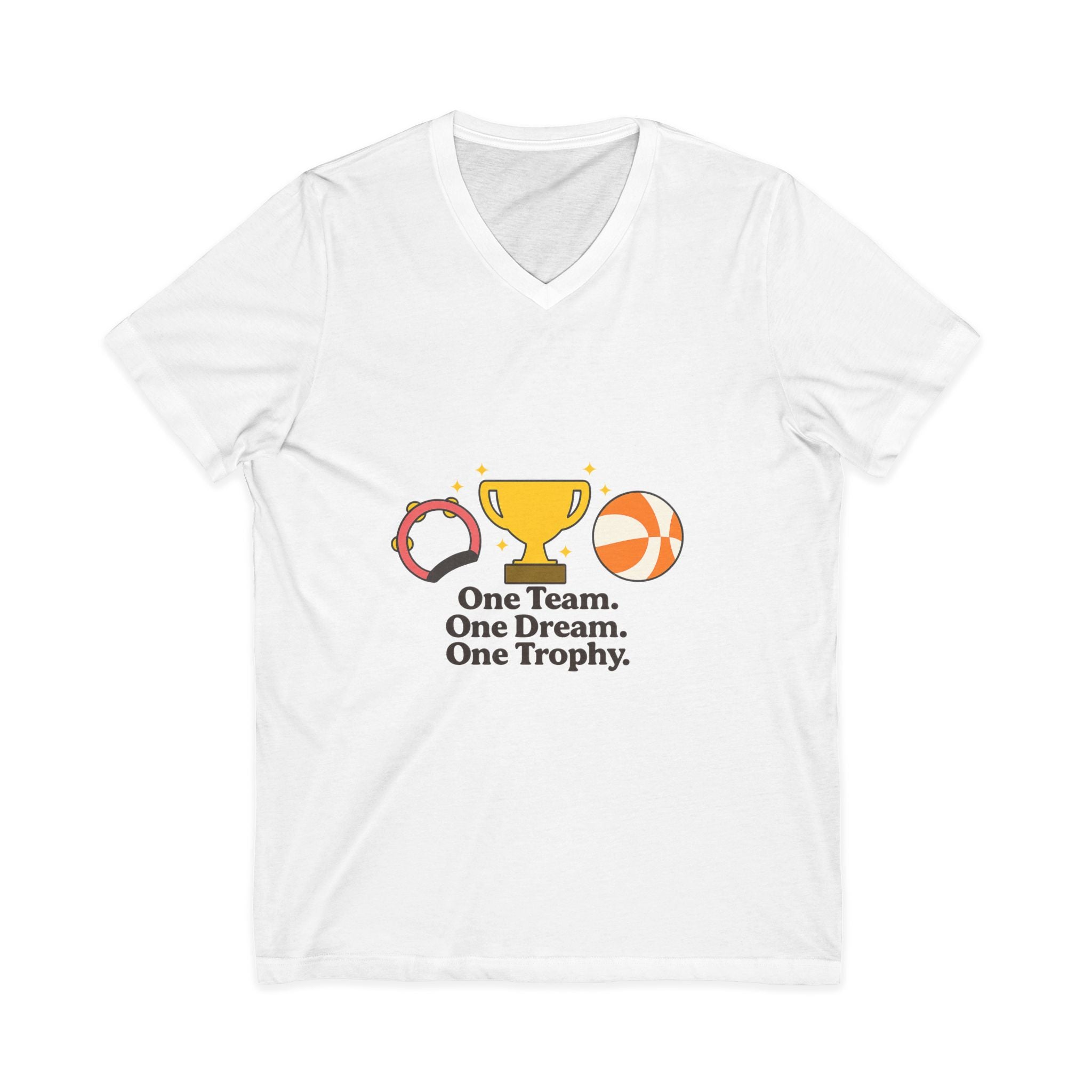 Unisex Jersey Short Sleeve V-Neck Tee