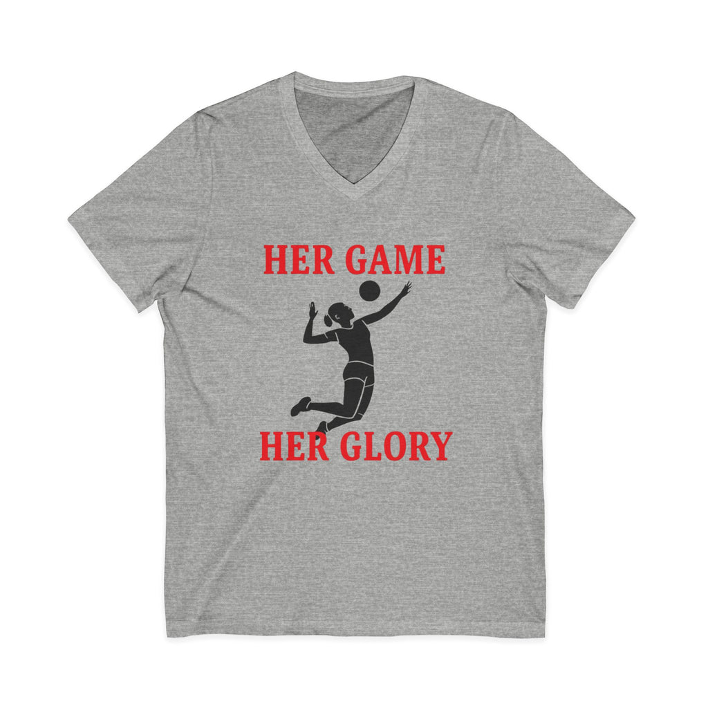 Empowering Volleyball Tee - Her Game, Her Glory