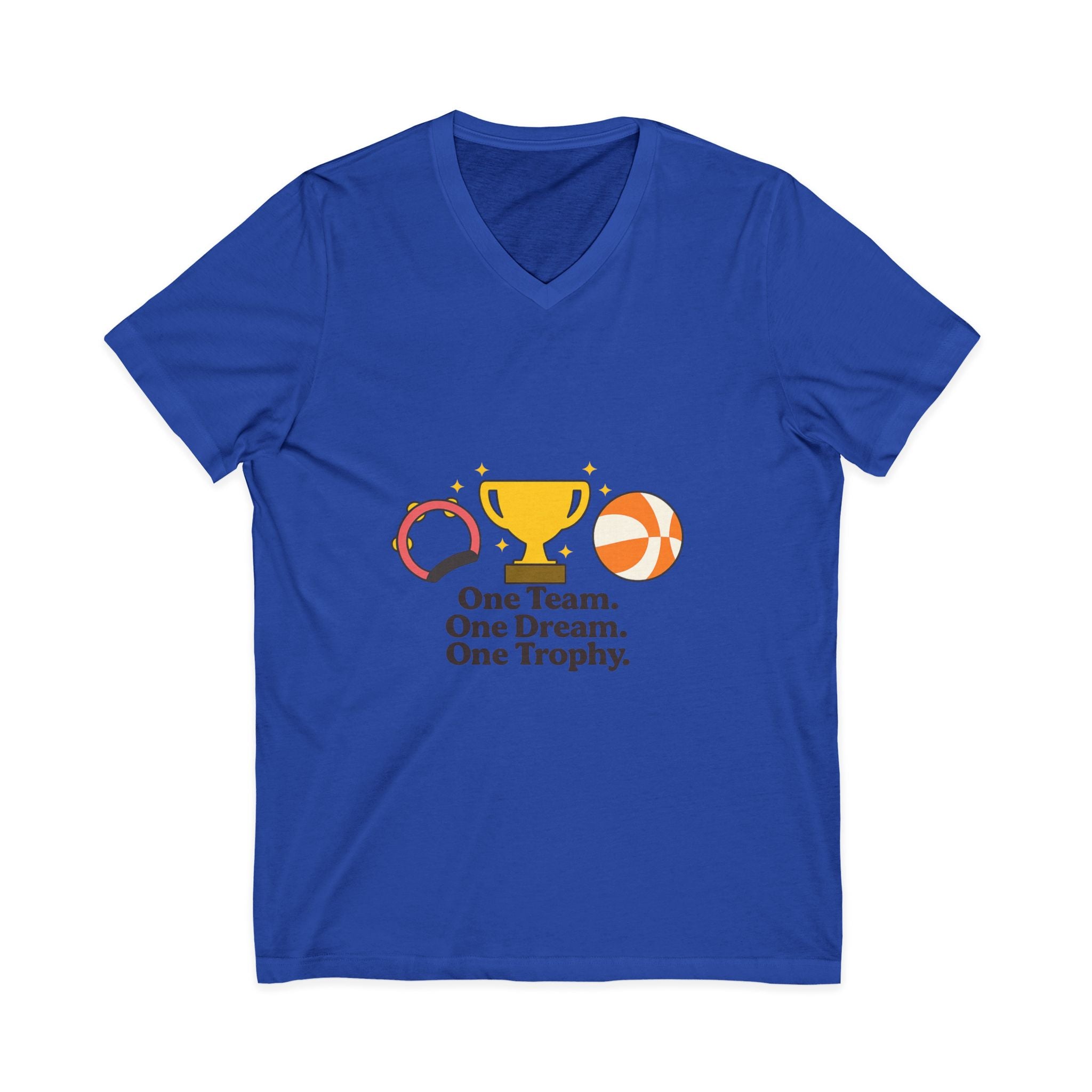 Unisex Jersey Short Sleeve V-Neck Tee