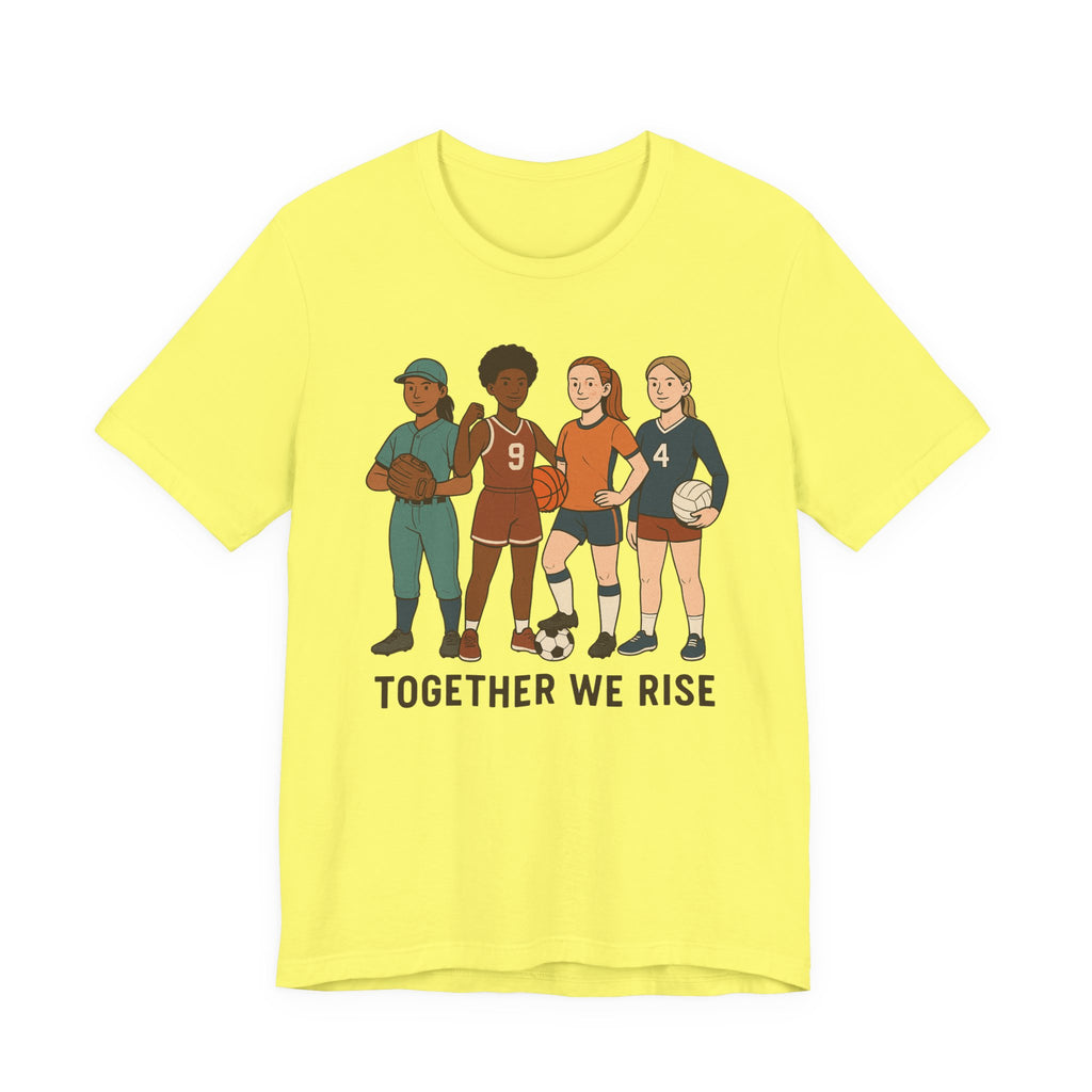 Empowering Together We Rise Tee | Unisex Jersey Short Sleeve T-Shirt