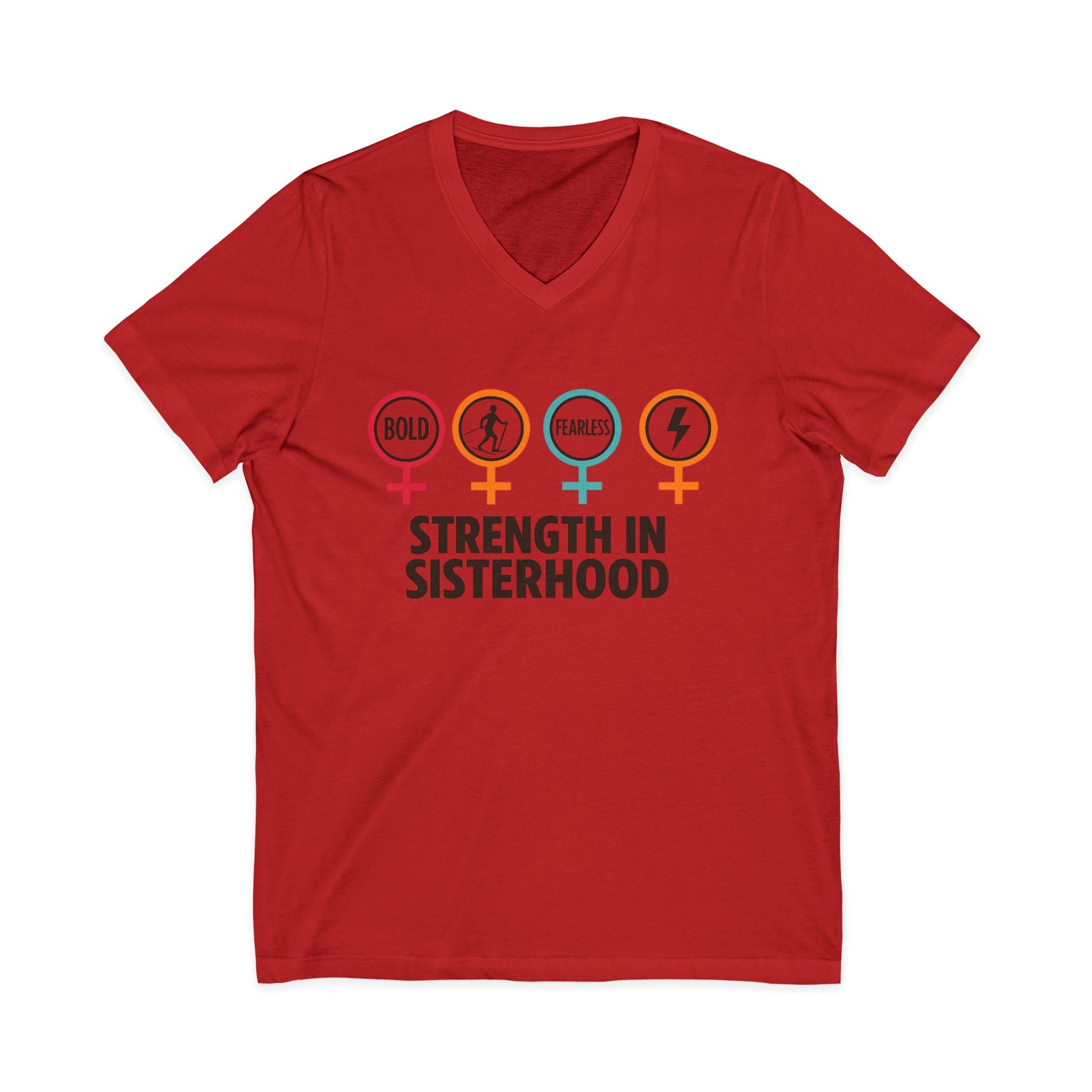 Empowering Sisterhood V-Neck Tee