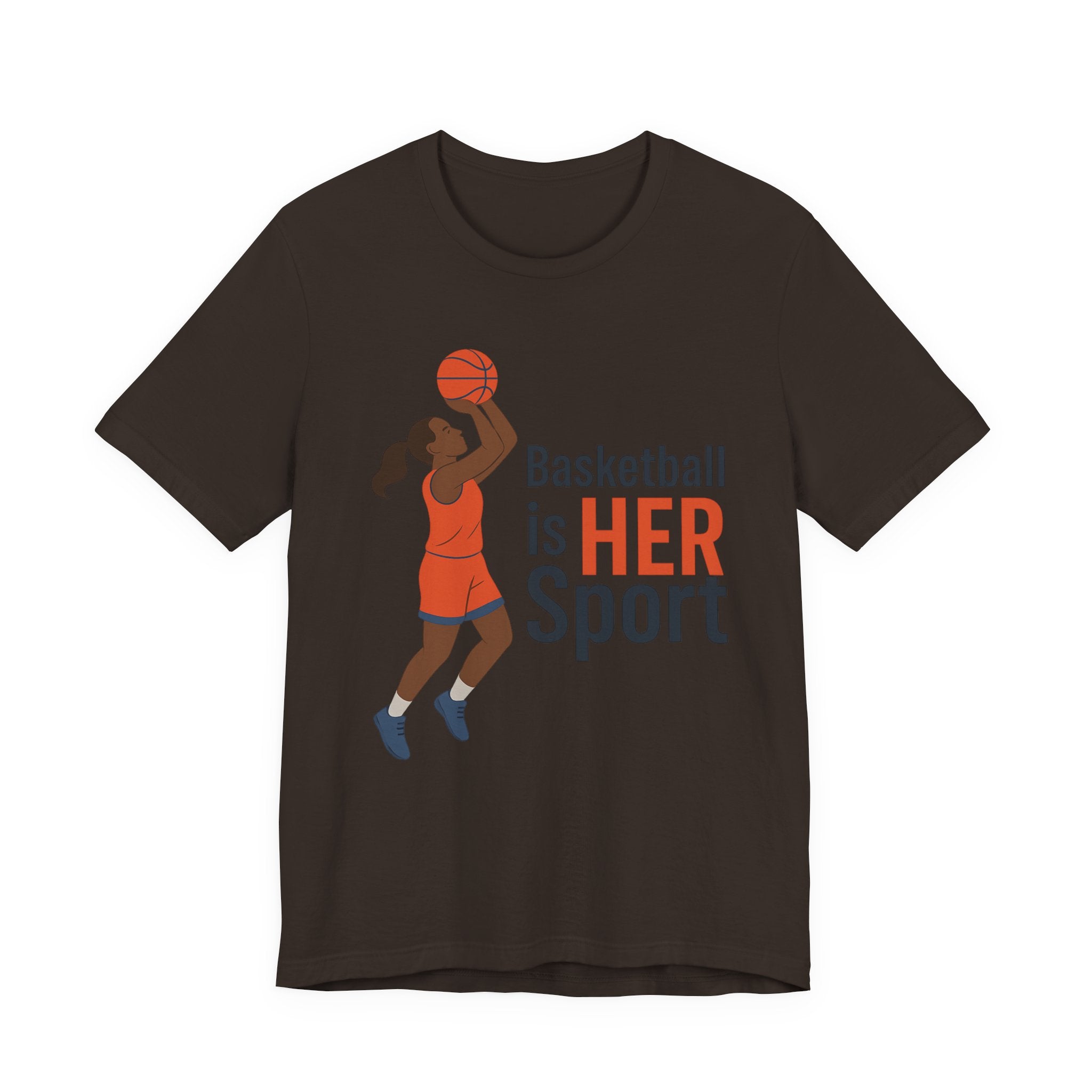 Unisex Sports Tee - Basketball Is Her Sport